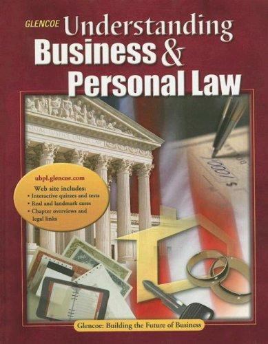 Understanding Business And Personal Law: Student Activity