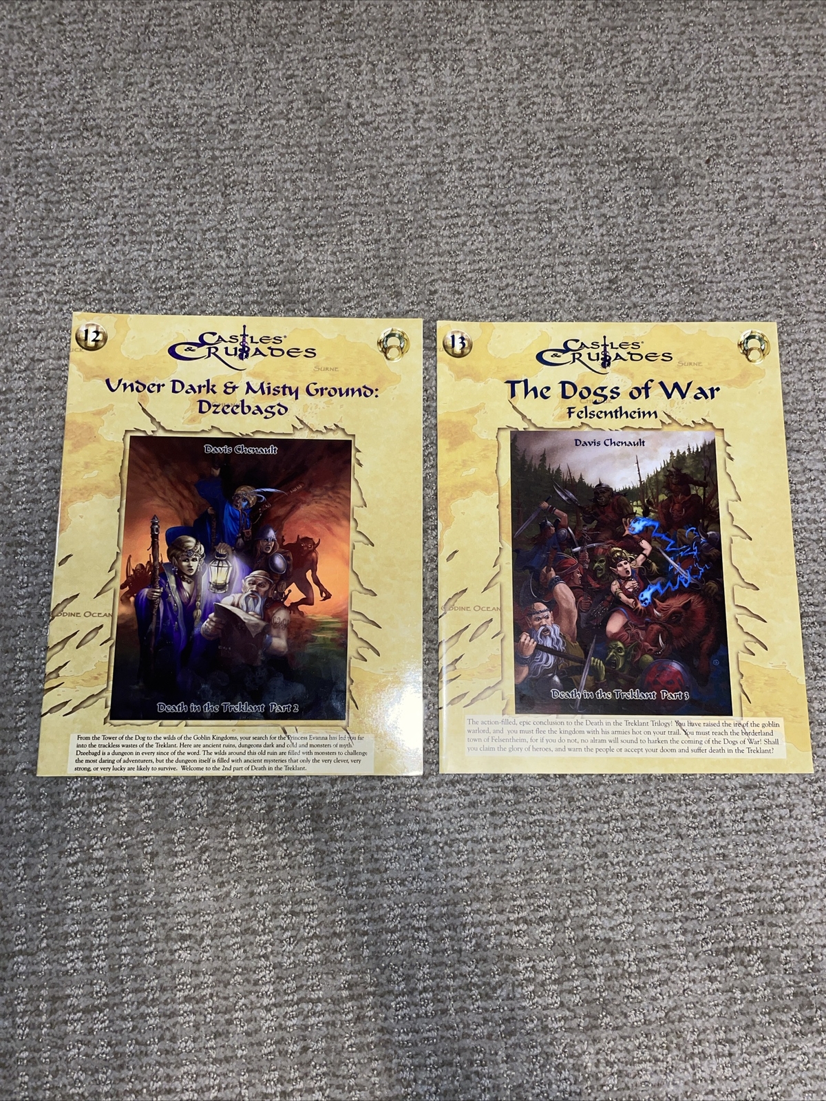 Castles & Crusades Death in the Treklant Part 2 & 3 Davis Chenault 2007 TLG