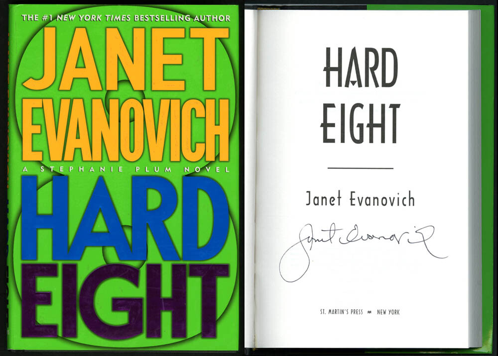 Janet Evanovich SIGNED AUTOGRAPHED Hard Eight HC *Stephanie Plum* 1st Ed Print
