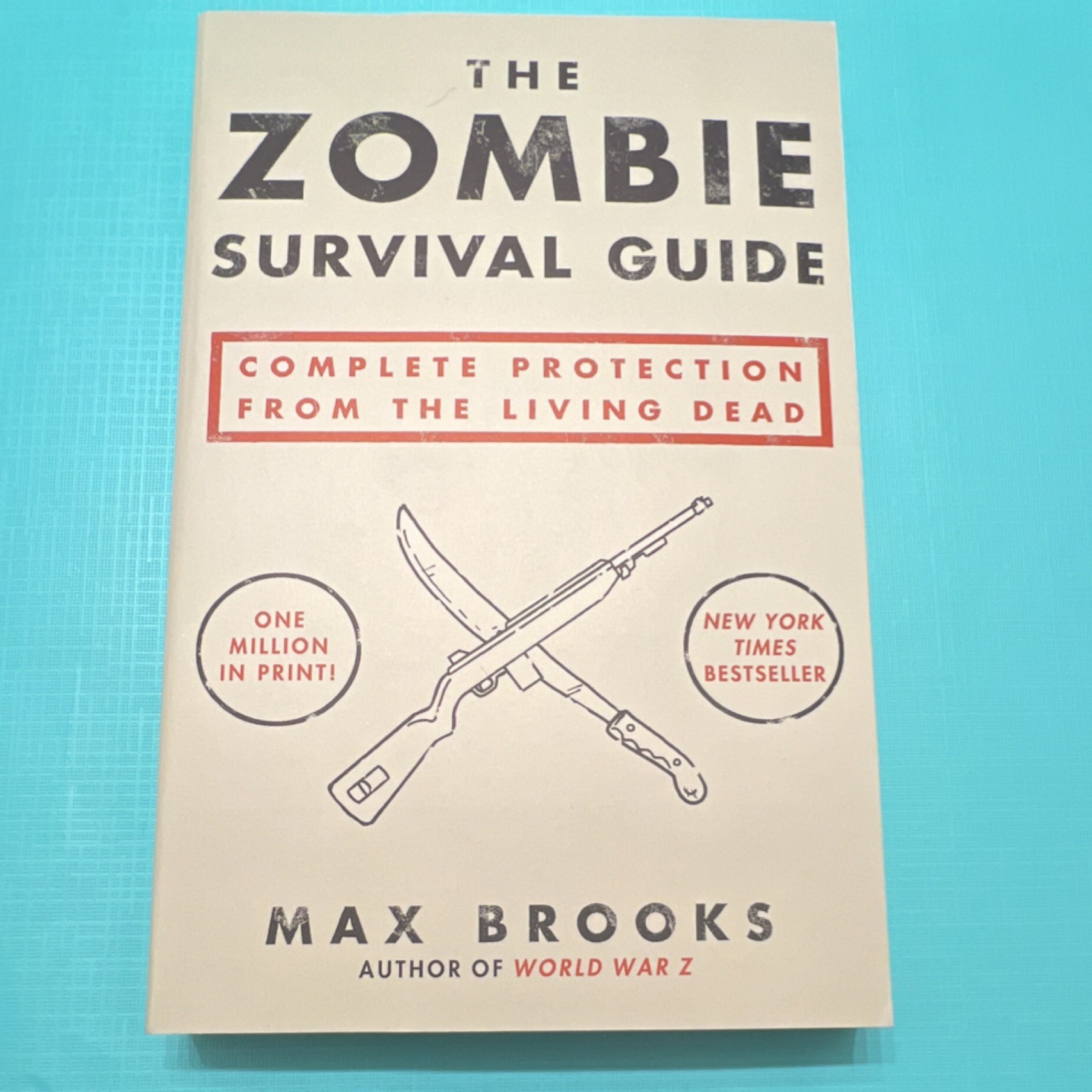 Max Brooks Signed World War Z & The Zombie Survival Guide Paperback Set
