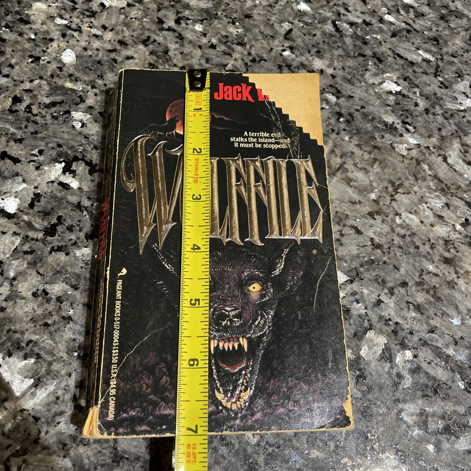 Wolffile by Jack Woods (1988 Pageant Books Paperback) 1st Printing! RARE Horror