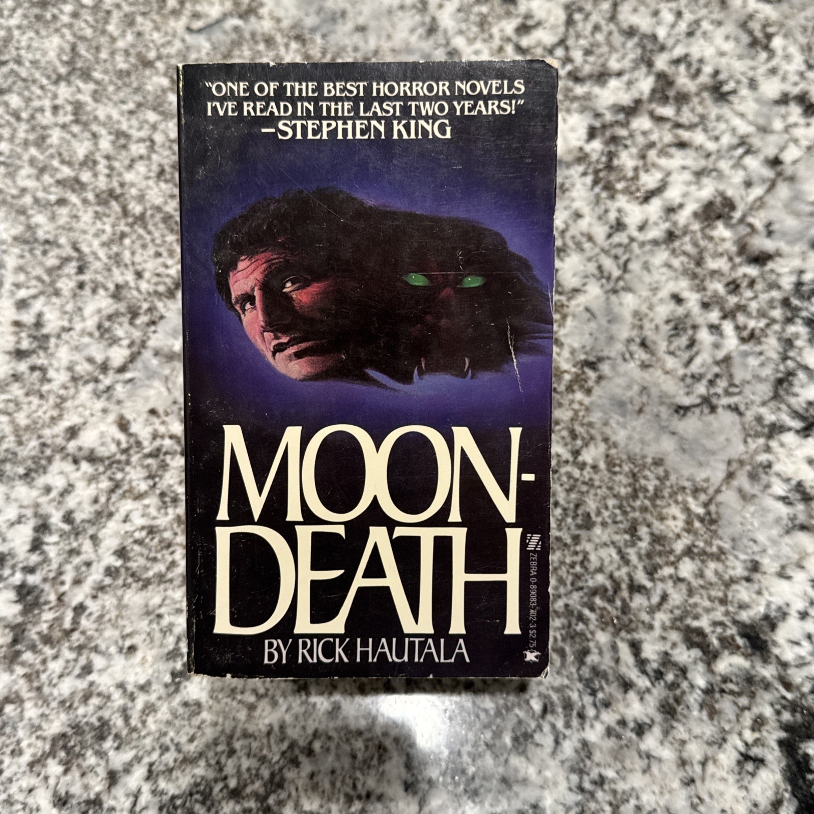 Vintage Horror Moon Death Rick Hautala Zebra Books 1986 Paperback Good Preowned