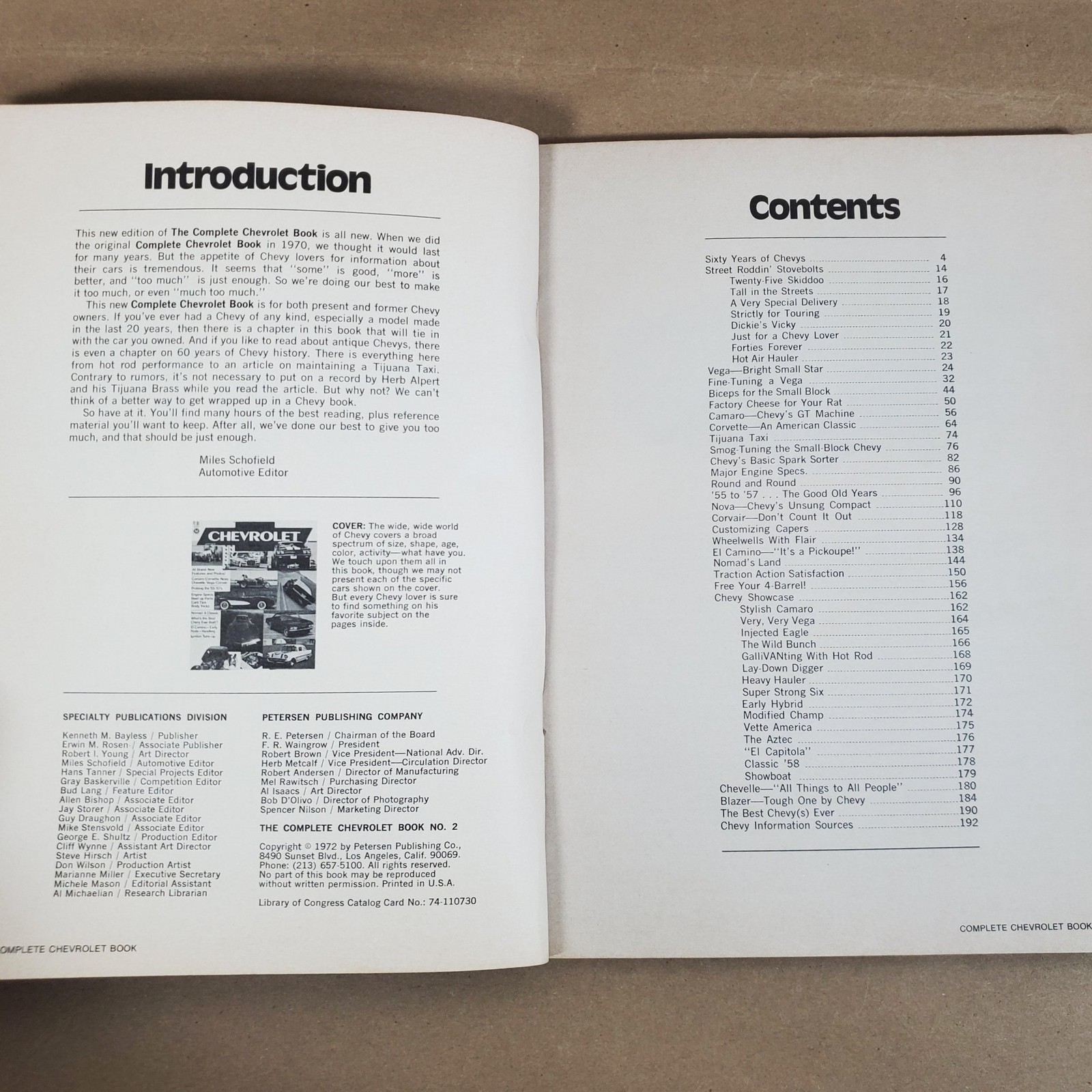 The Complete Chevrolet Book No. 2 1972 Petersen Publishing Vintage Car Magazine