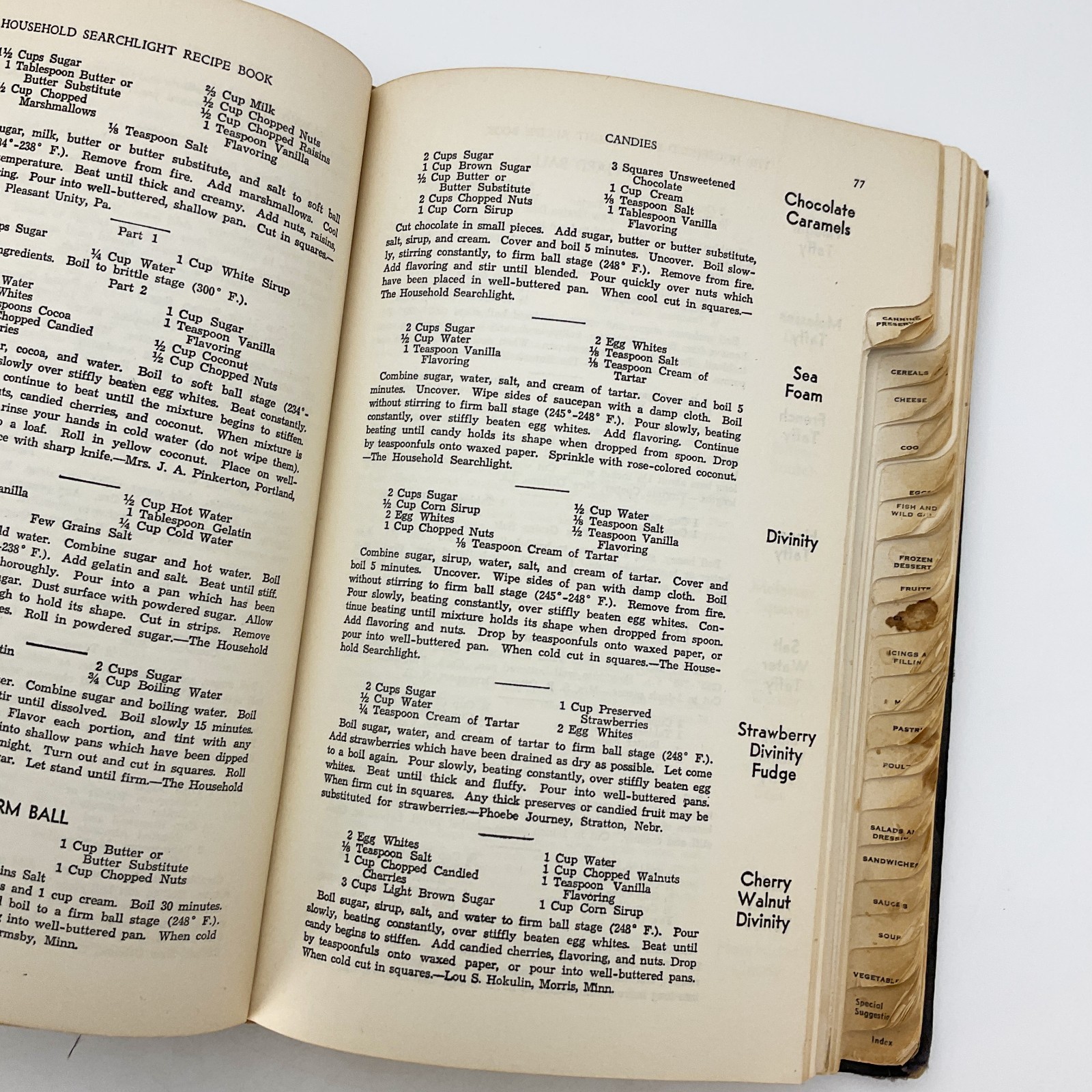 Searchlight Recipe Book 22nd Ed Cooking Baking Hardcover Book Ida Migliario 1949