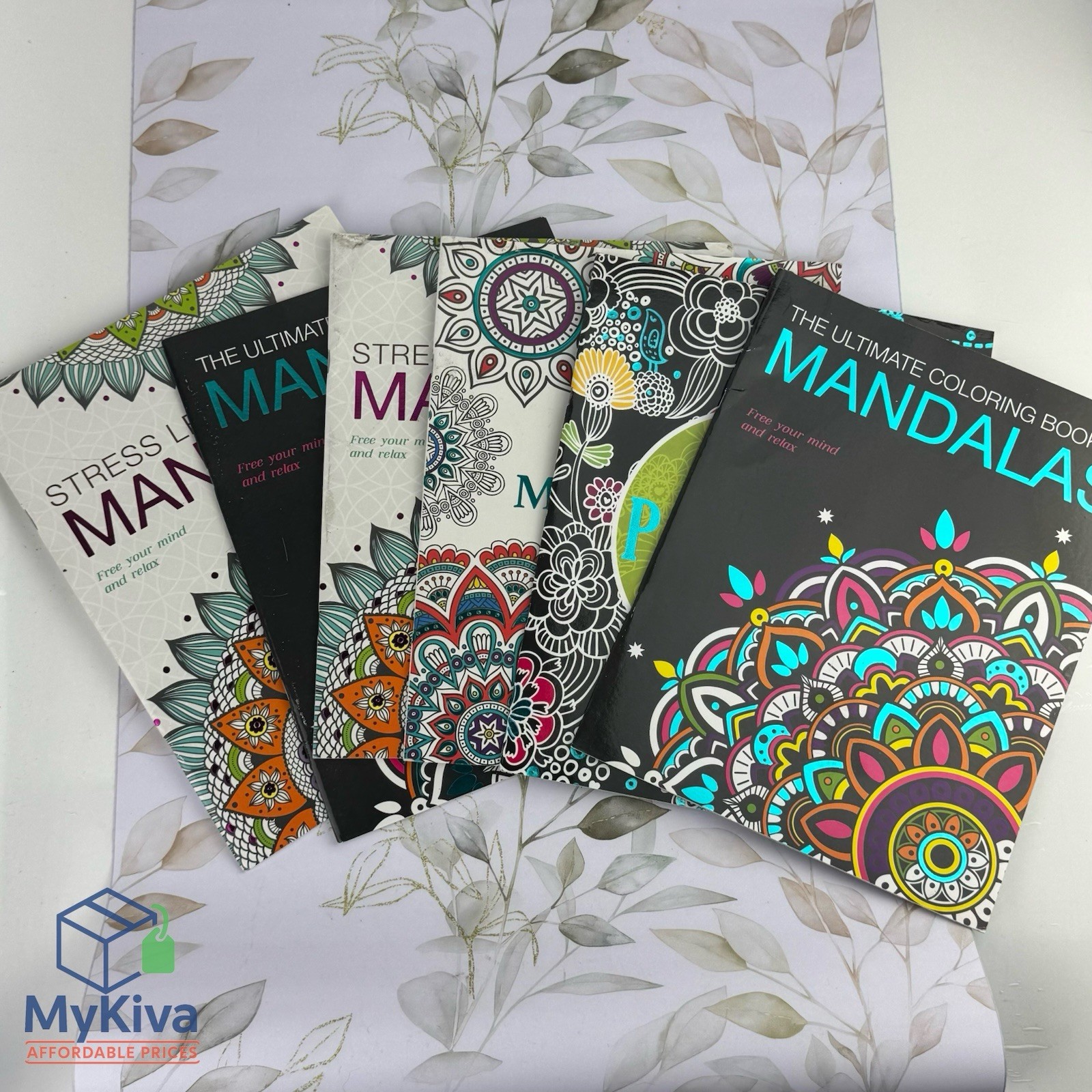 Mandalas Coloring Books For Meditation Adult Relaxation Stress Relief Set Of 6