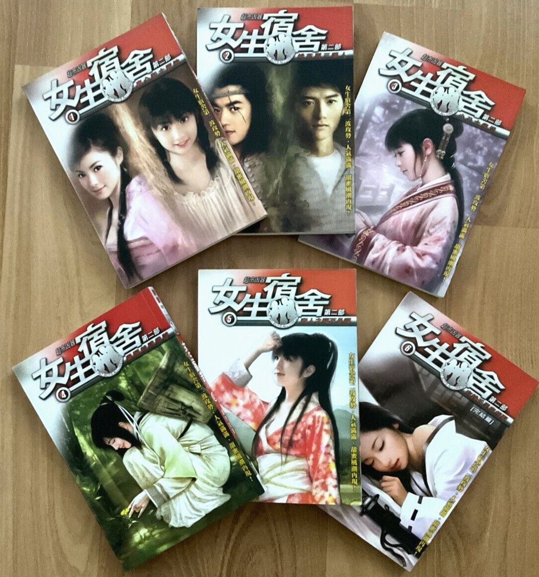超市凶器 女生宿舍2, 刘家宏, Vintage Chinese Fictional Romance Novel, VOL 1 to 6 (2006)