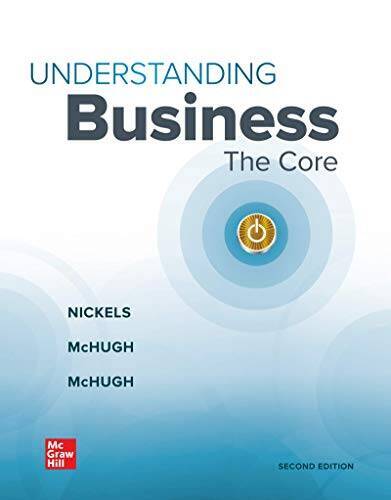 Understanding Business: The Core – Hardcover By Nickels, William – VERY GOOD