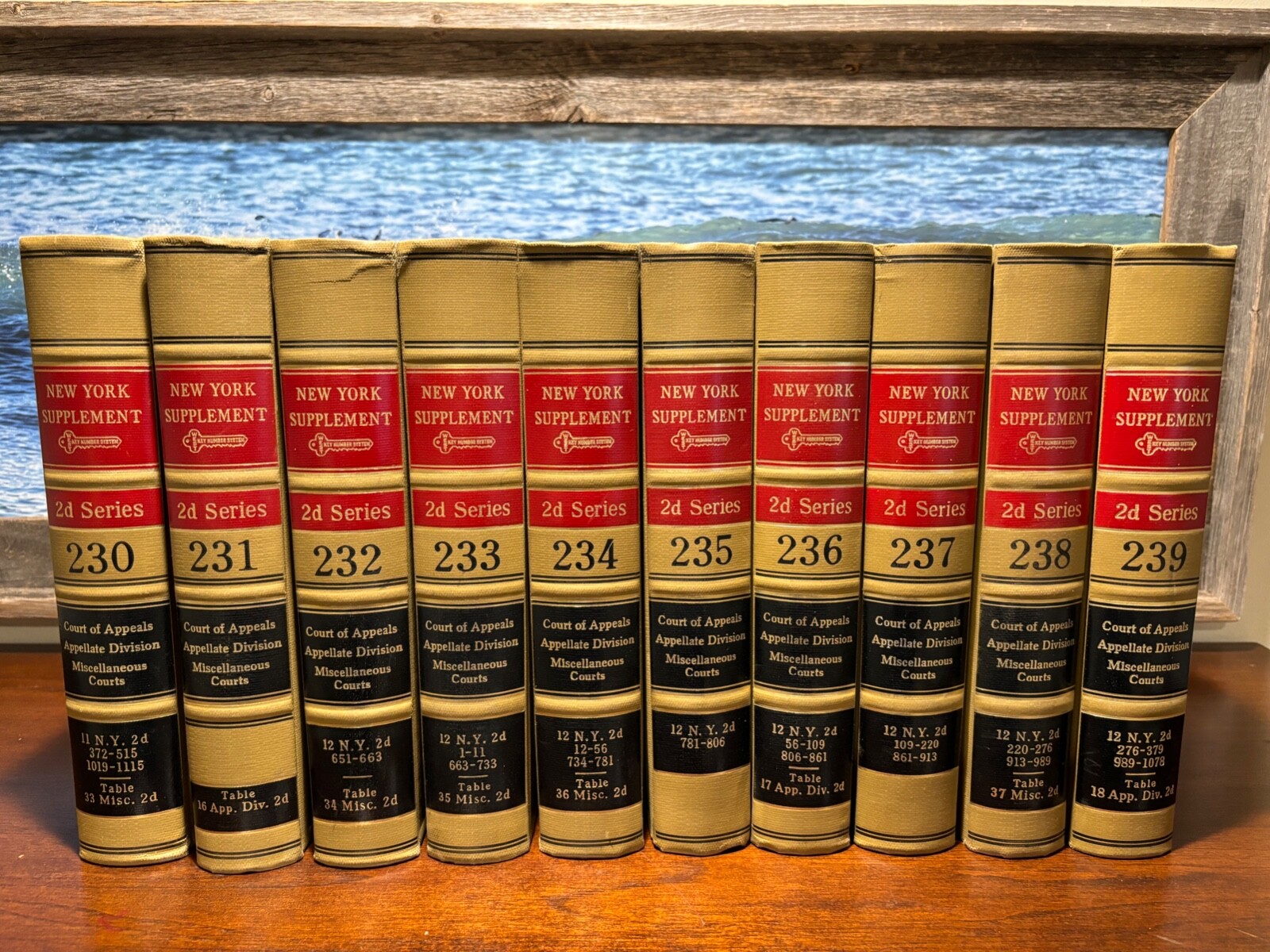 NEW YORK SUPPLEMENT 2d SERIES Lot of 135 Volumes #125-259 – HB Court Appeals LAW