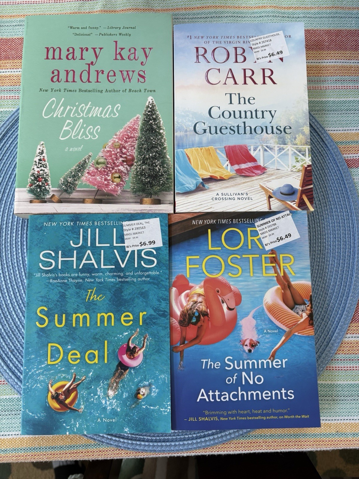 Mary Kay Andrews Robyn Carr Jill Shalvis Lori Foster Romance Lot 4 Paperback