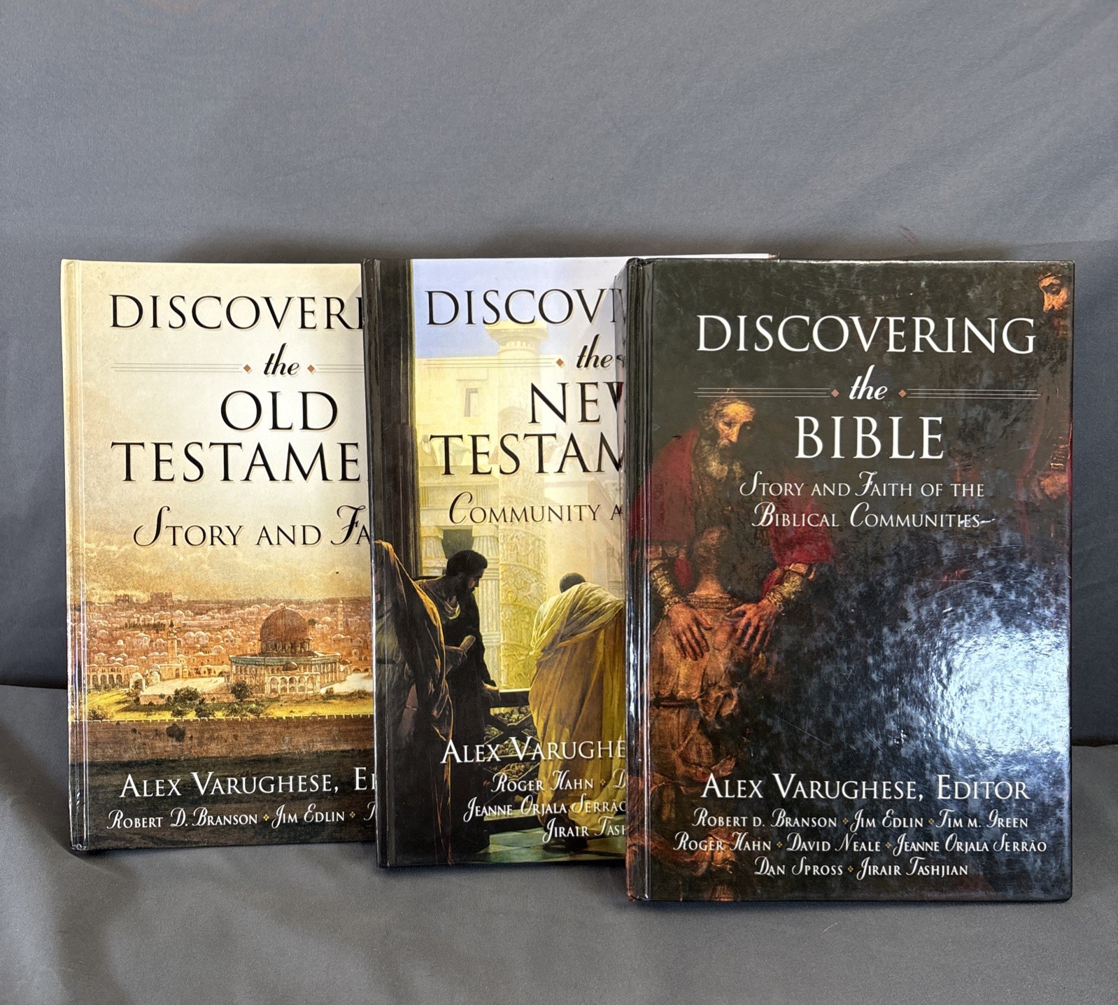 Discovering the Bible, New & Old Testaments 3 Book Lot Ed- Alex Varughese
