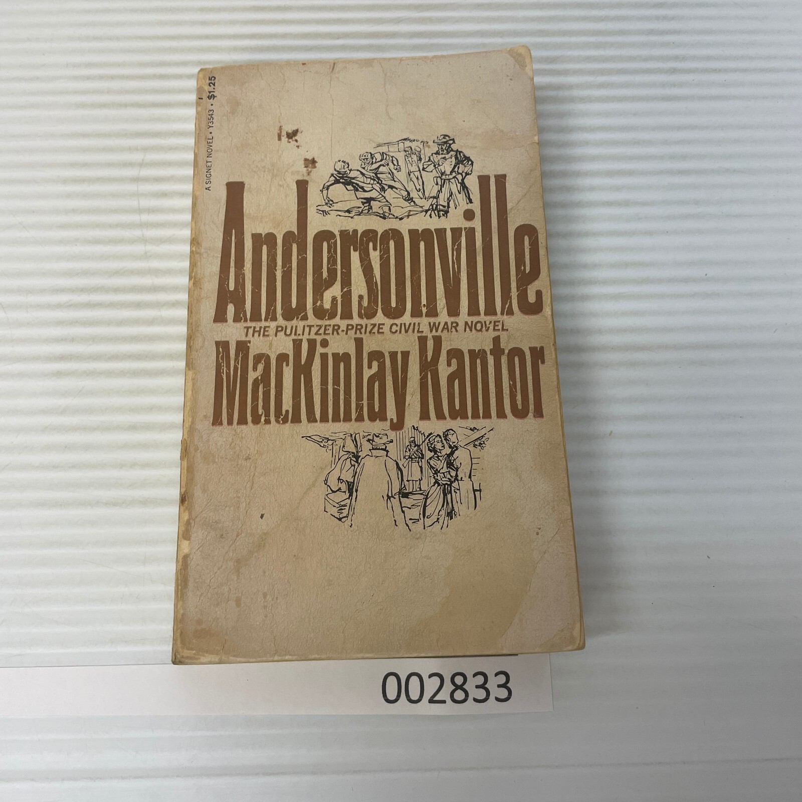 Andersonville Historical Fiction Paperback Book by MacKinlay Kantor 1955