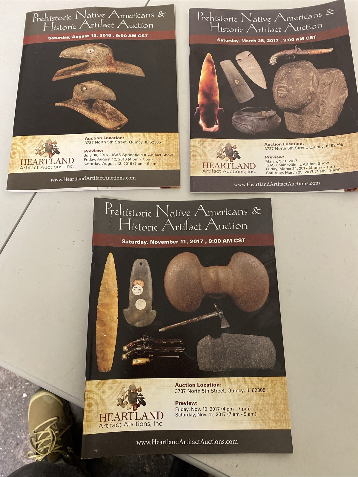 Heartland Artifact Auction Catalogues