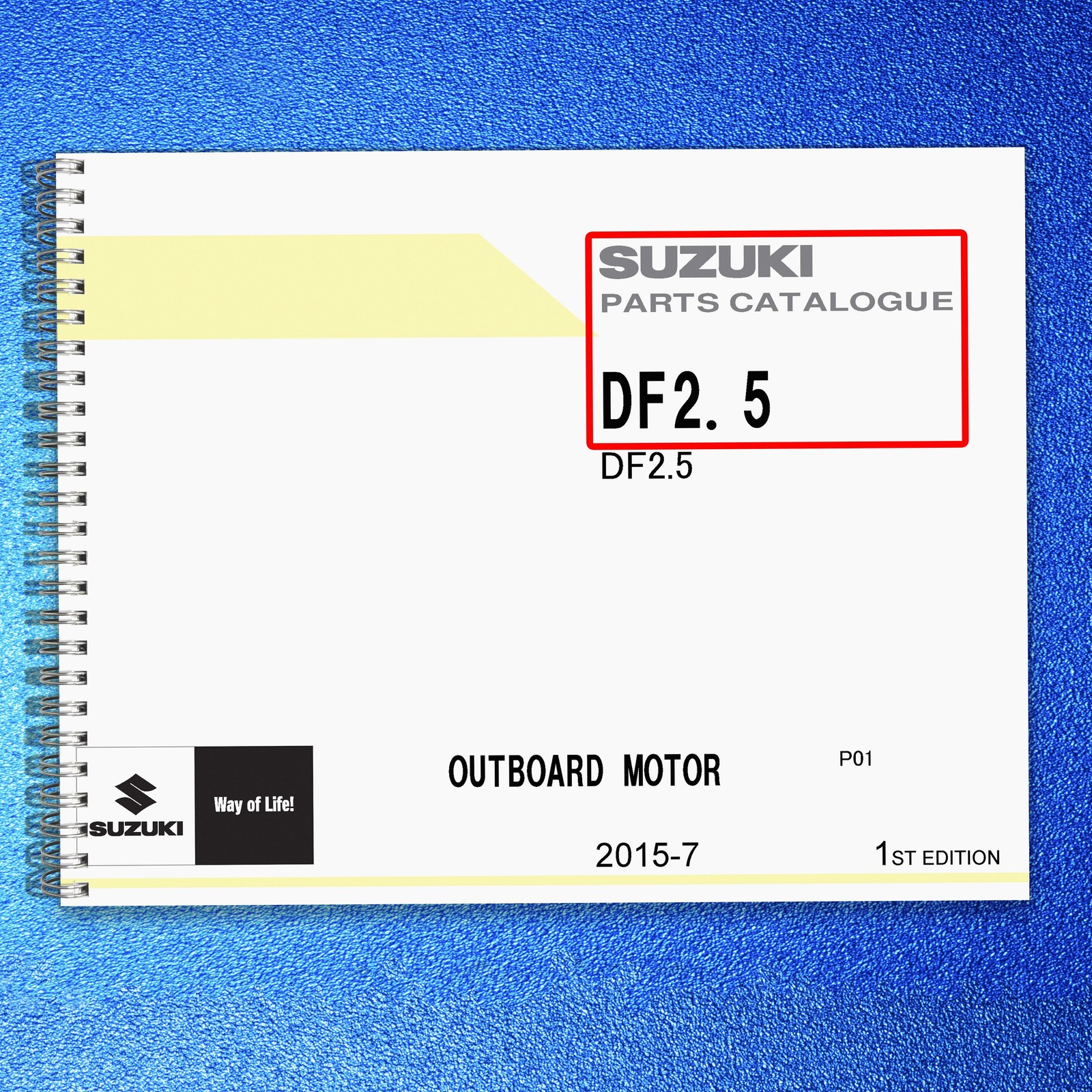SUZUKI DF2.5 Outboard Motor Parts Cataloge Manual – COIL FASTENED – COVERS