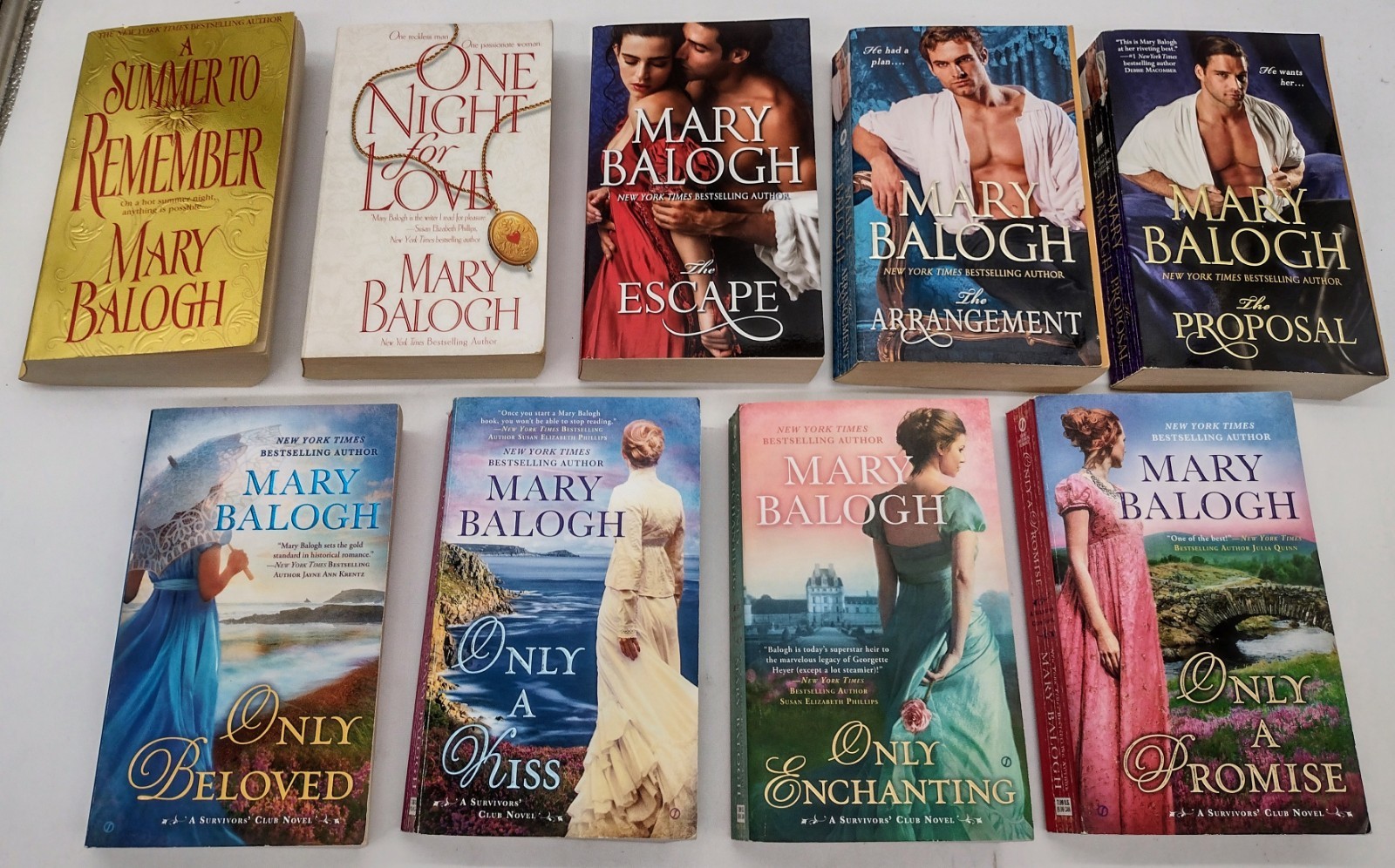 Lot of 27 MARY BALOGH Survivors Club Bedwyn Simply Westcott Huxtable Romance