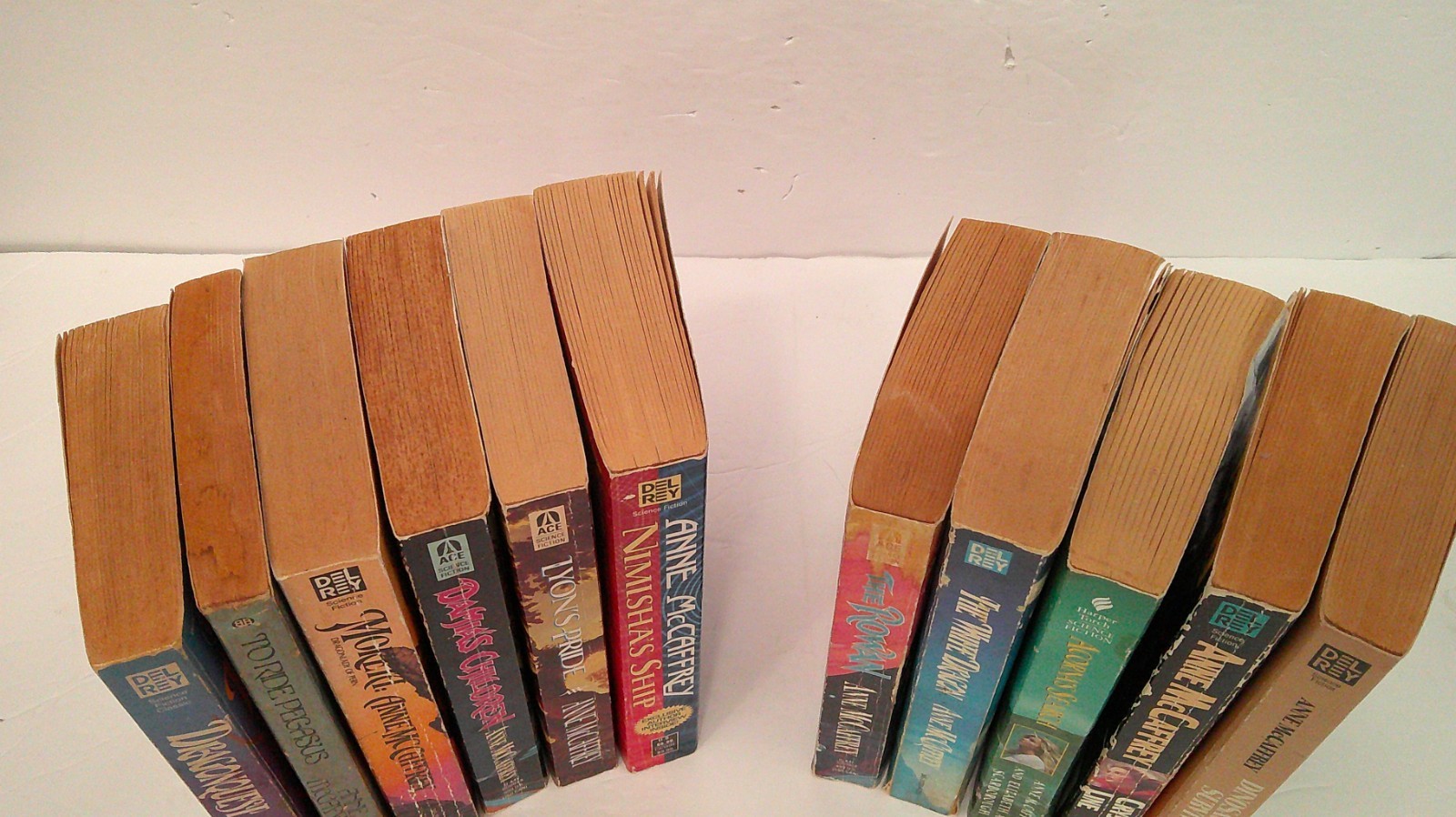 Lot of 12 Vintage Sci-Fi Fantasy Paperback Books Anne McCaffrey
