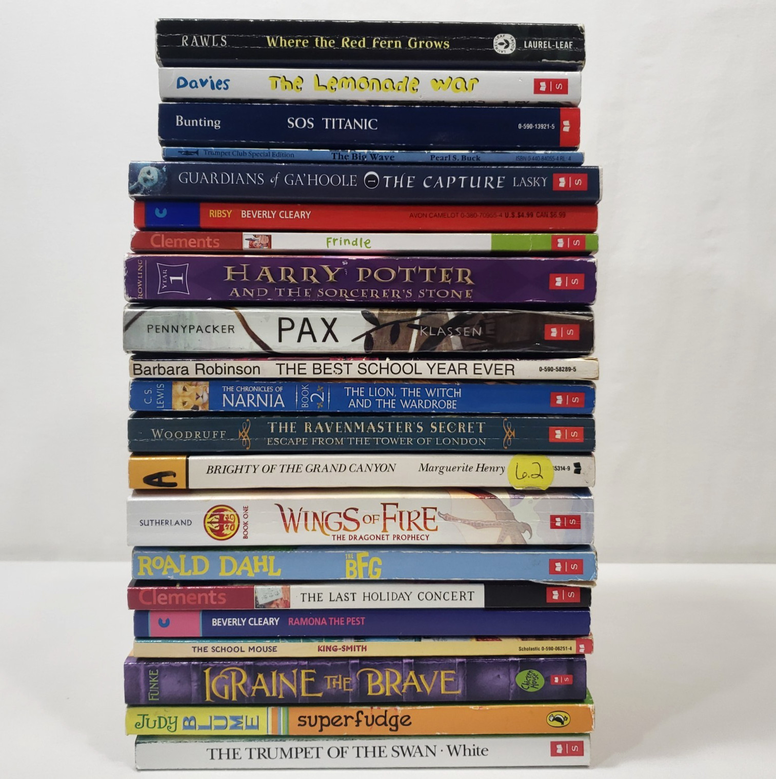 5th Grade Chapter Books For Kids Lot of 20 Classics Homeschool Teacher Classroom