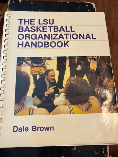 RARE The LSU Basketball Organizational Handbook Dale Brown Coaching Book