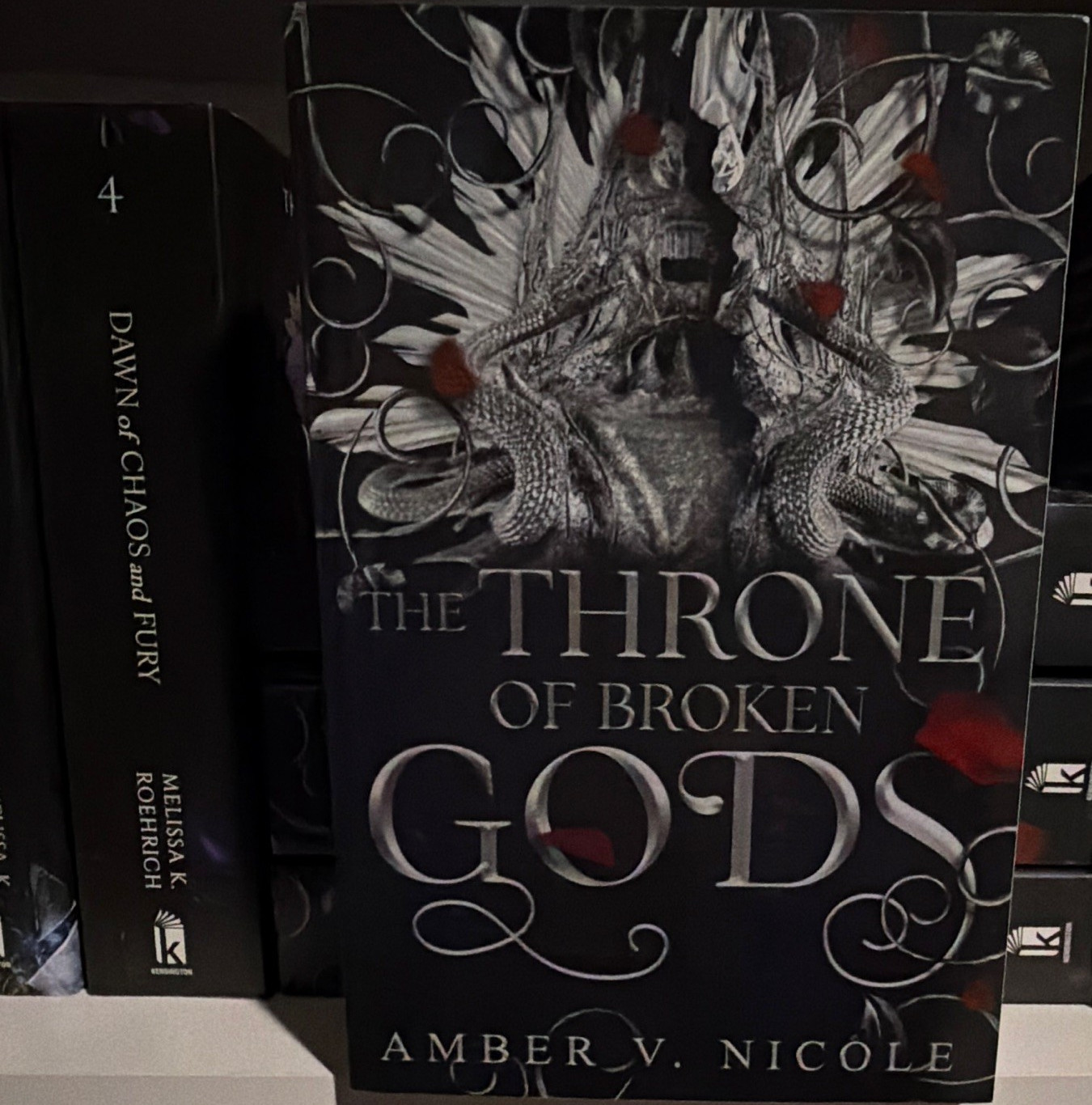 Amber V. Nicole Throne of Broken Gods Paperback Fantasy Novel Gods