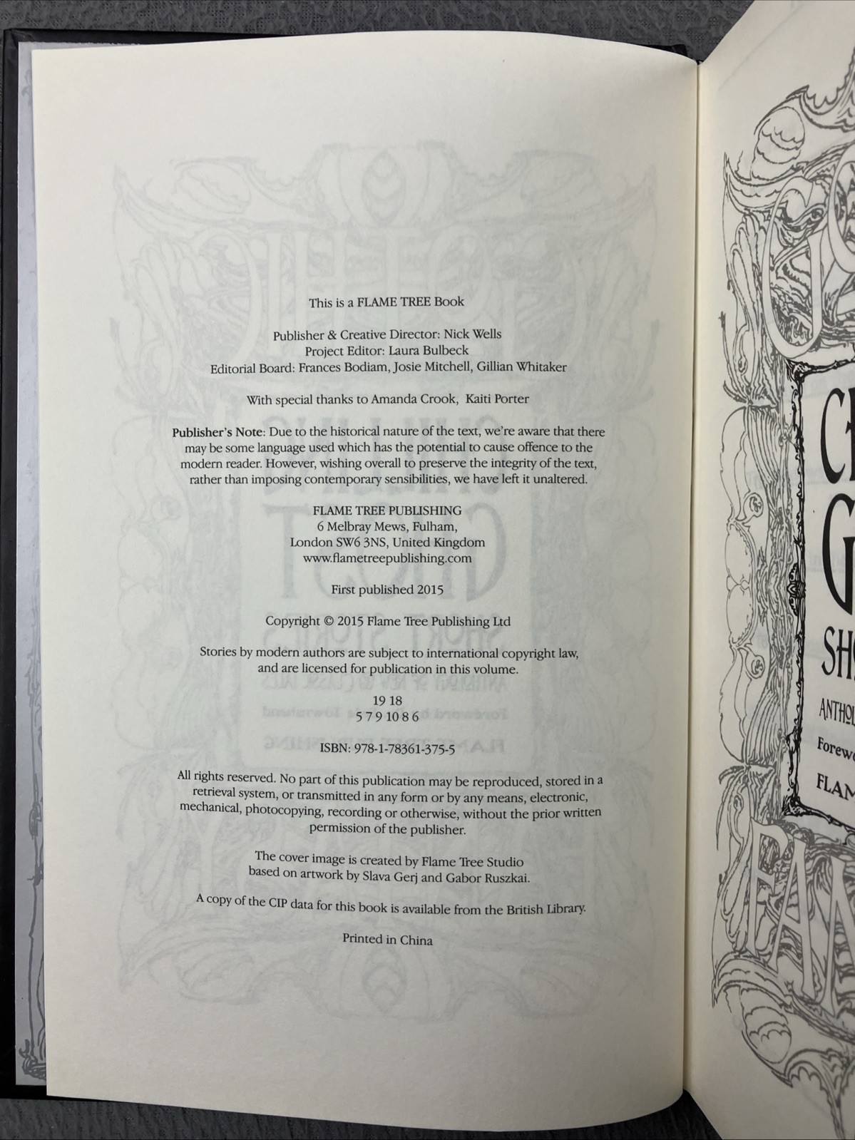 Gothic Fantasy Classic Chilling Ghost Stories Collection Anthology Bk Hardcover