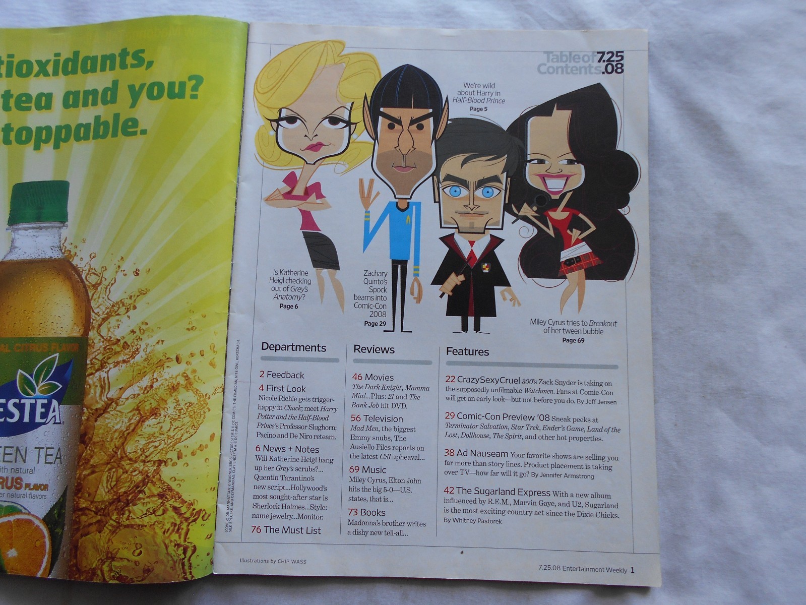 ENTERTAINMENT WEEKLY Magazine-JULY 25,2008 WATCHMEN