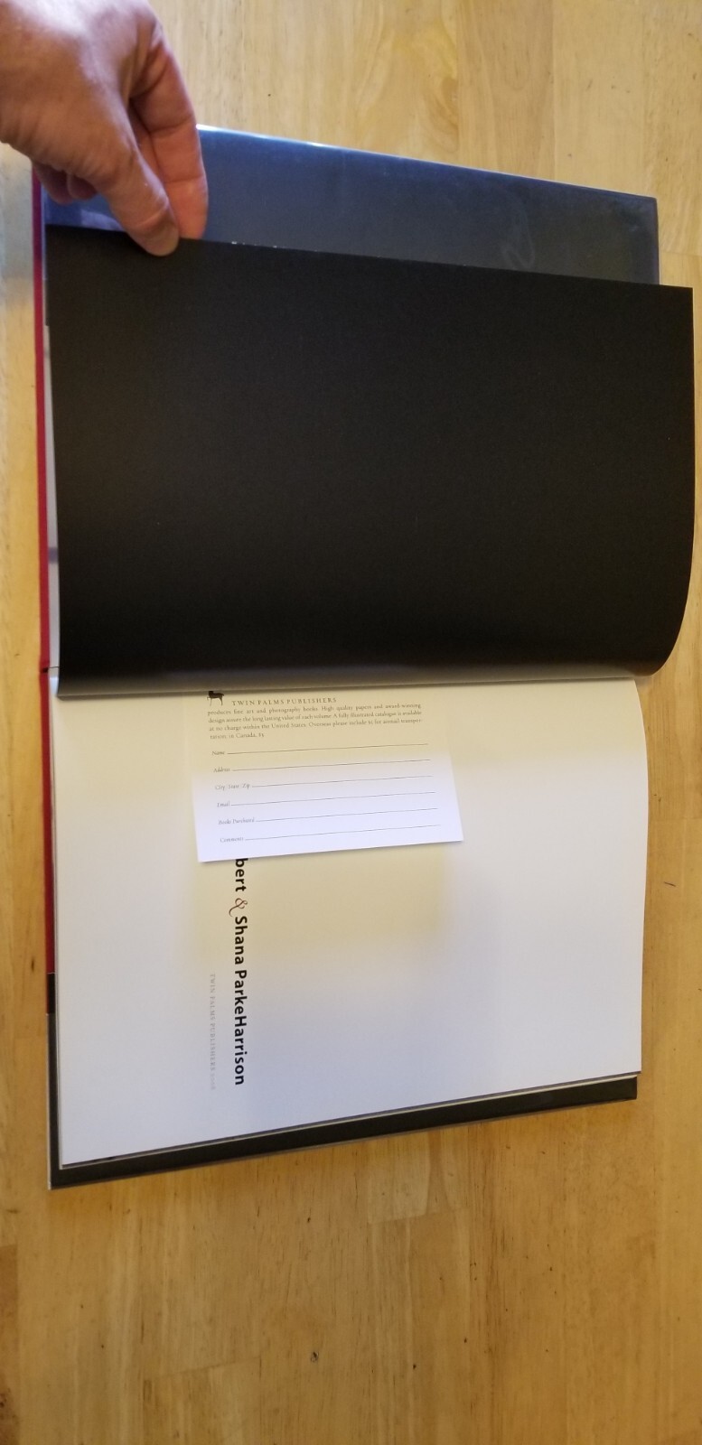 Robert & Shana ParkeHarrison COUNTERPOINT Hardback Twin Palms Publishers 2008