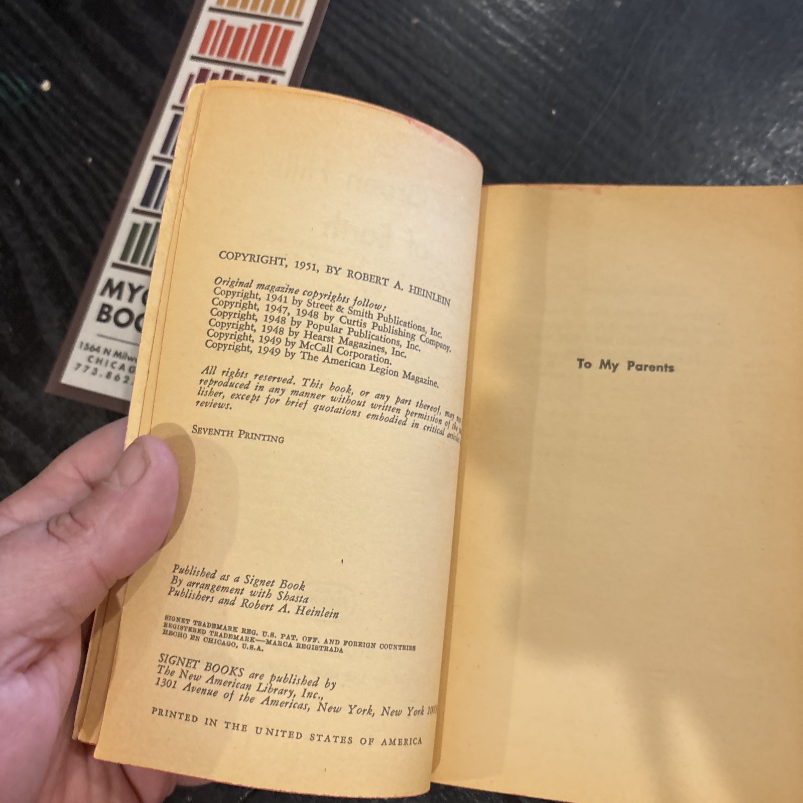 Paperback Book Green Hills Of Earth Heinekein
