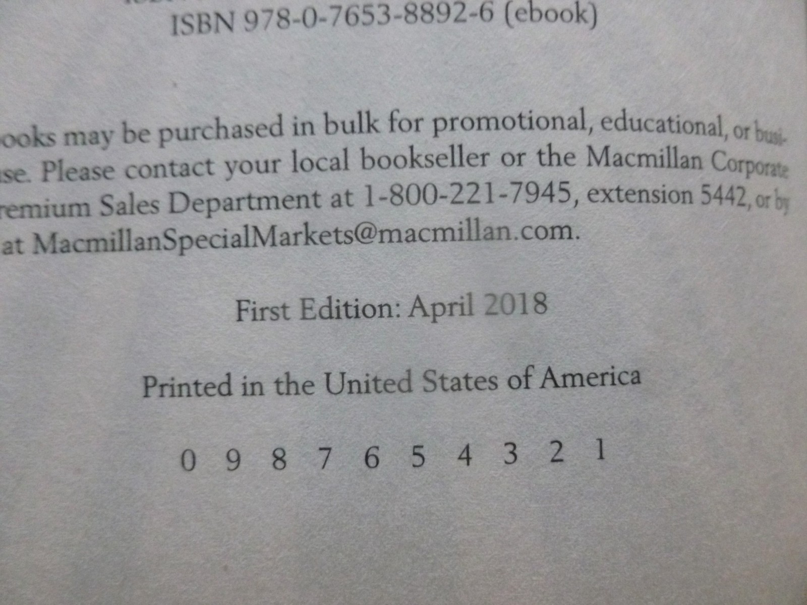 HEAD ON John Scalzi 1st edition