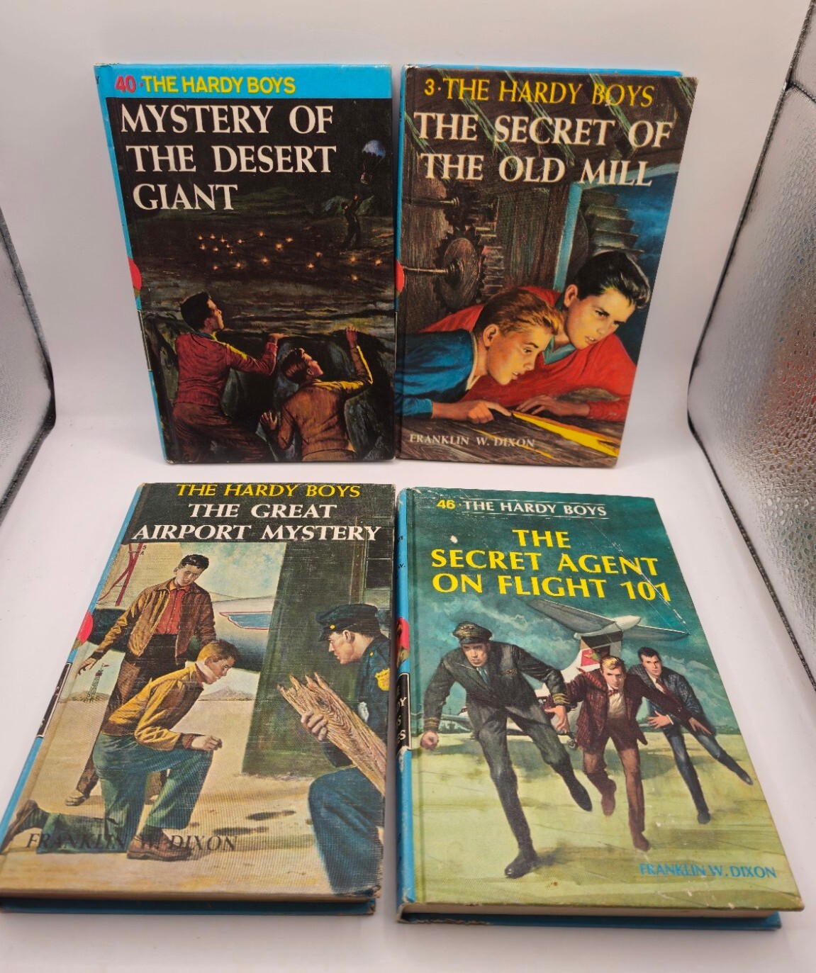 lot 4 Hardy Boys hardcover book lot #3, 9, 40,46 MYSTERY STORIES FRANKLIN DIXON