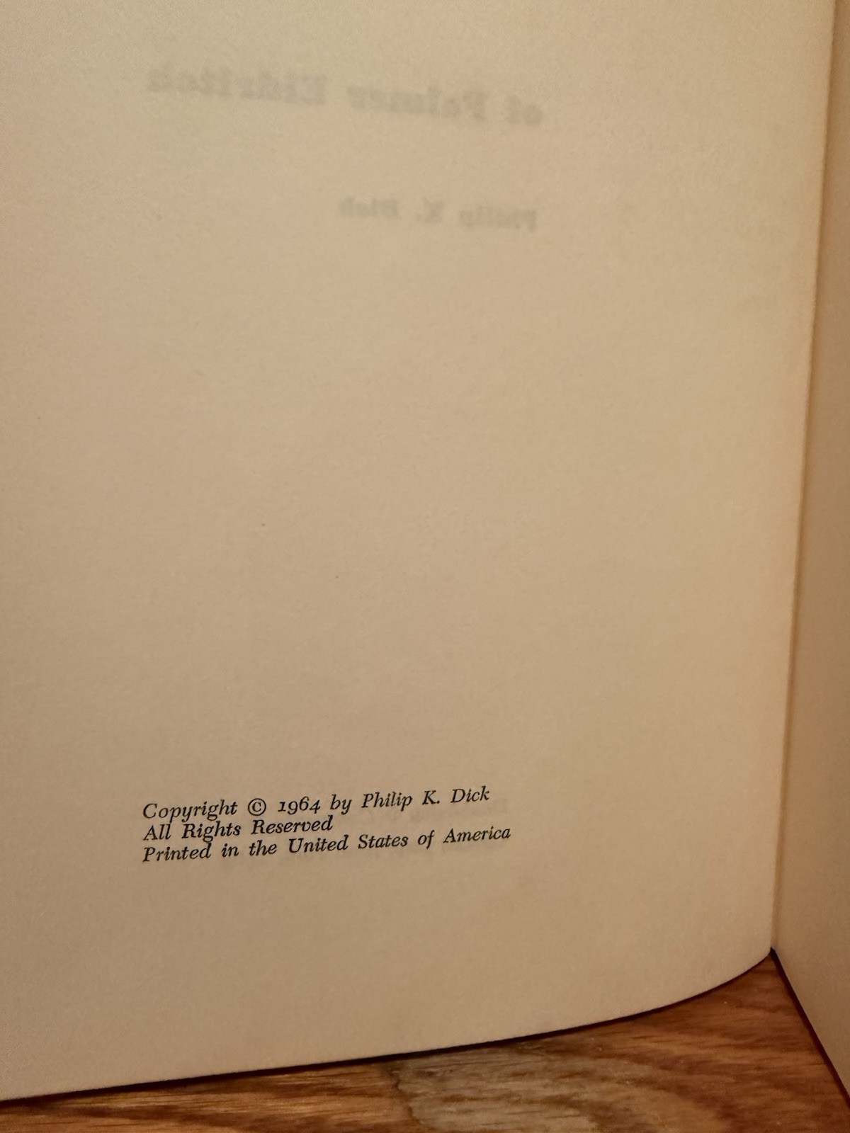 Philip K. Dick The Three Stigmata of Palmer Eldritch HCDJ 1965 SiFi Dystopian