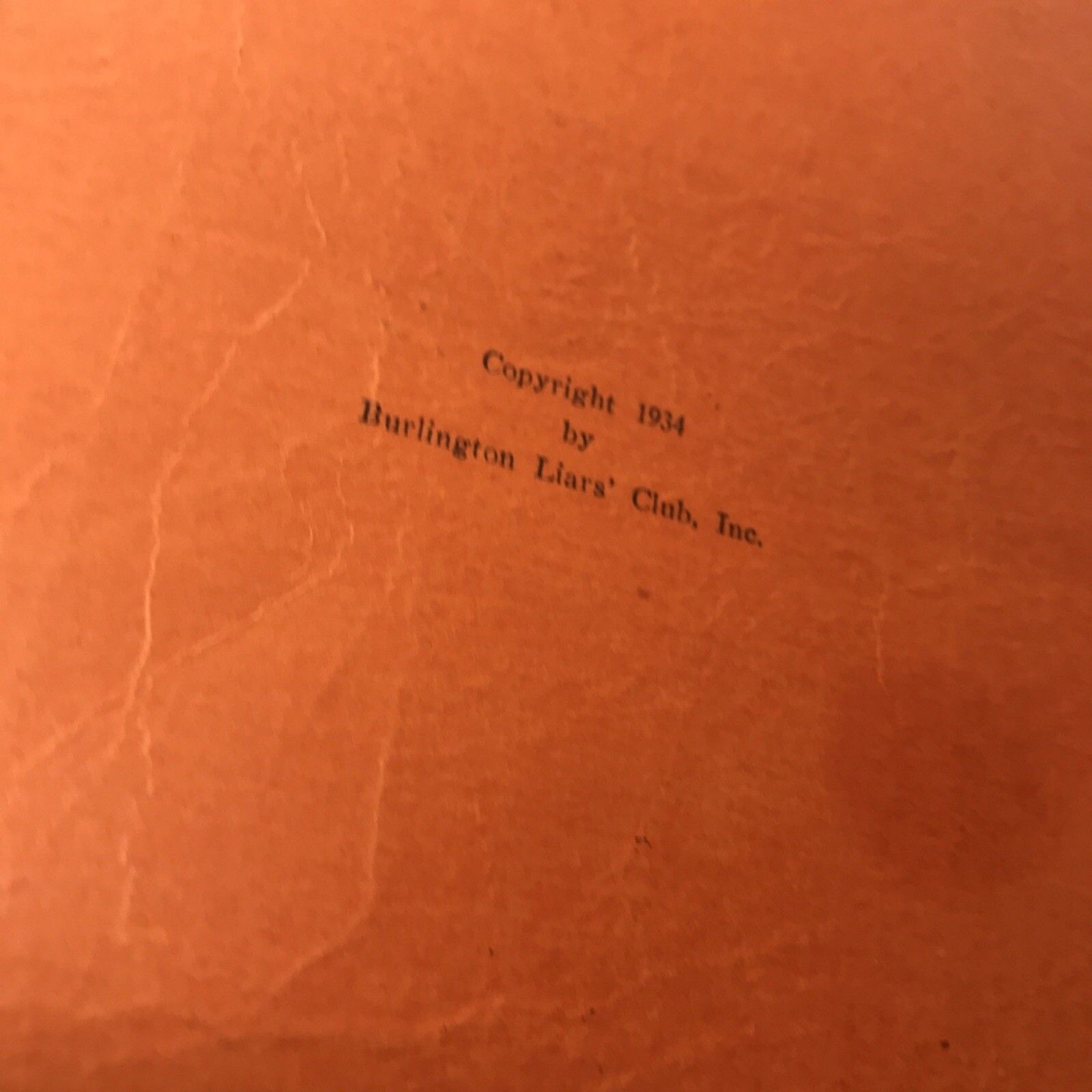 Burlington Liars’ Club The 25 Best Lies Of 1933 National Liars Contest Free Ship