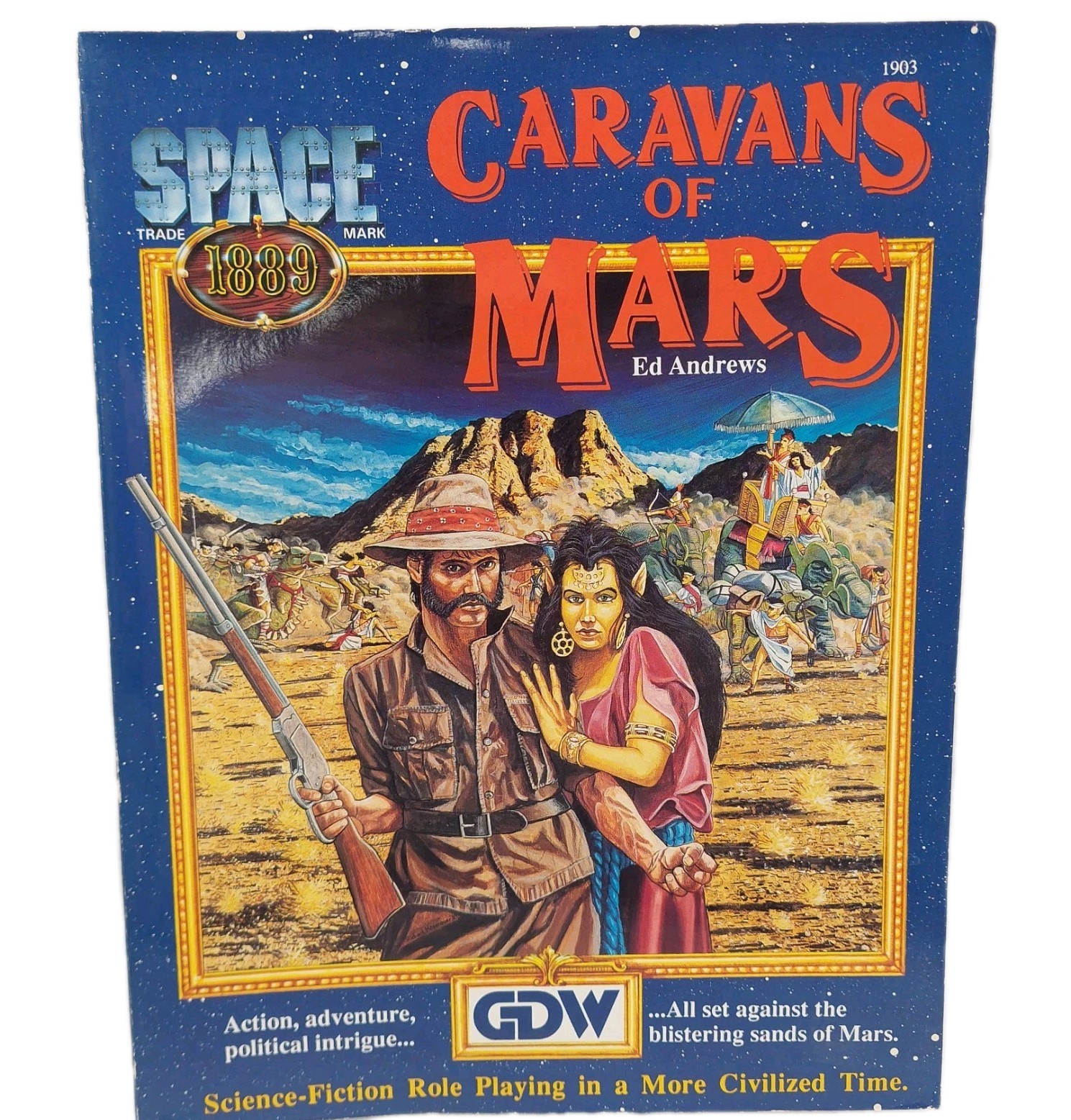 SPACE: 1889, CARAVANS OF MARS by ED ANDREWS, GDW GAMES #1903, 1989 RPG!
