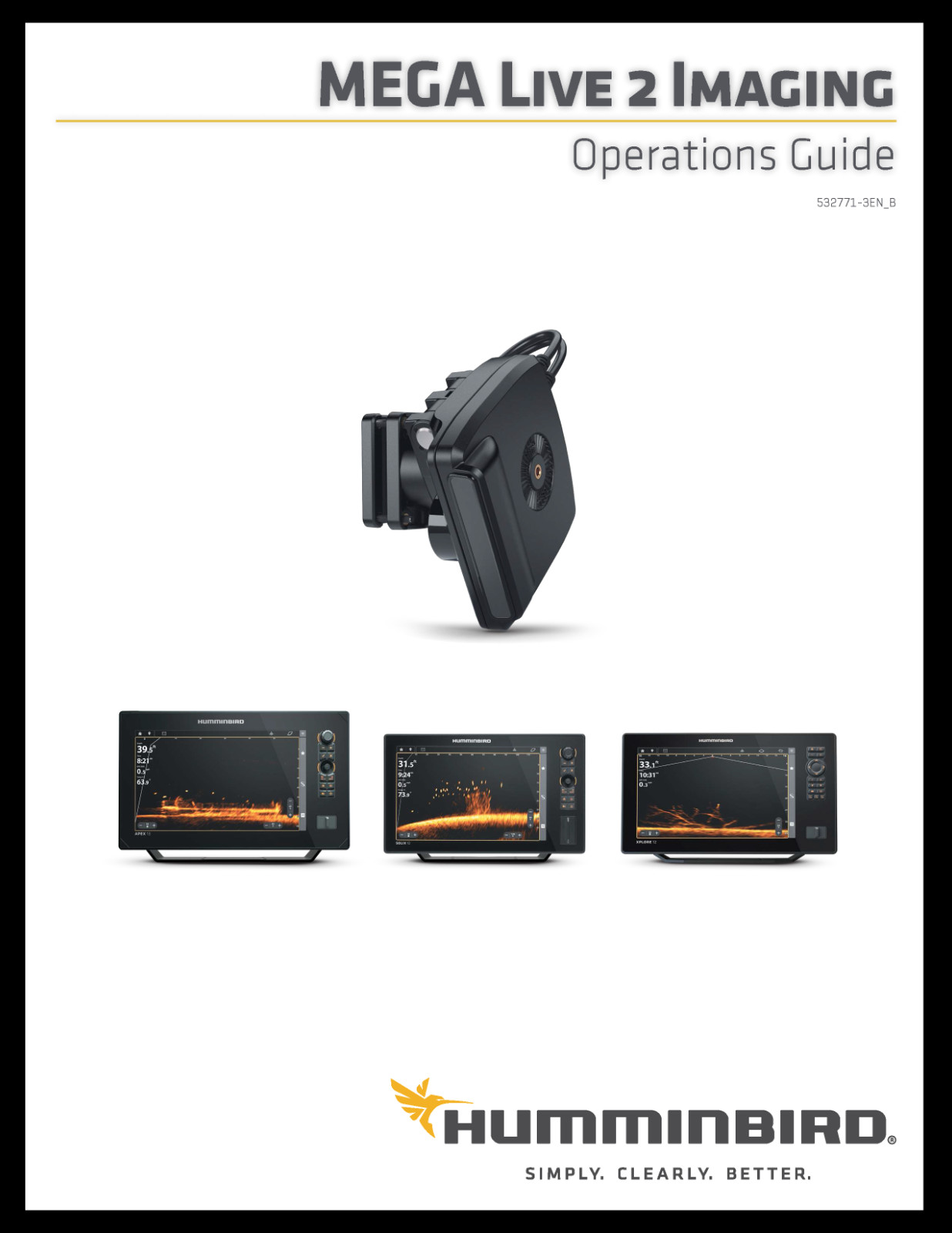 Humminbird Mega Live 2 Operators Manual Instructions -43 Pages