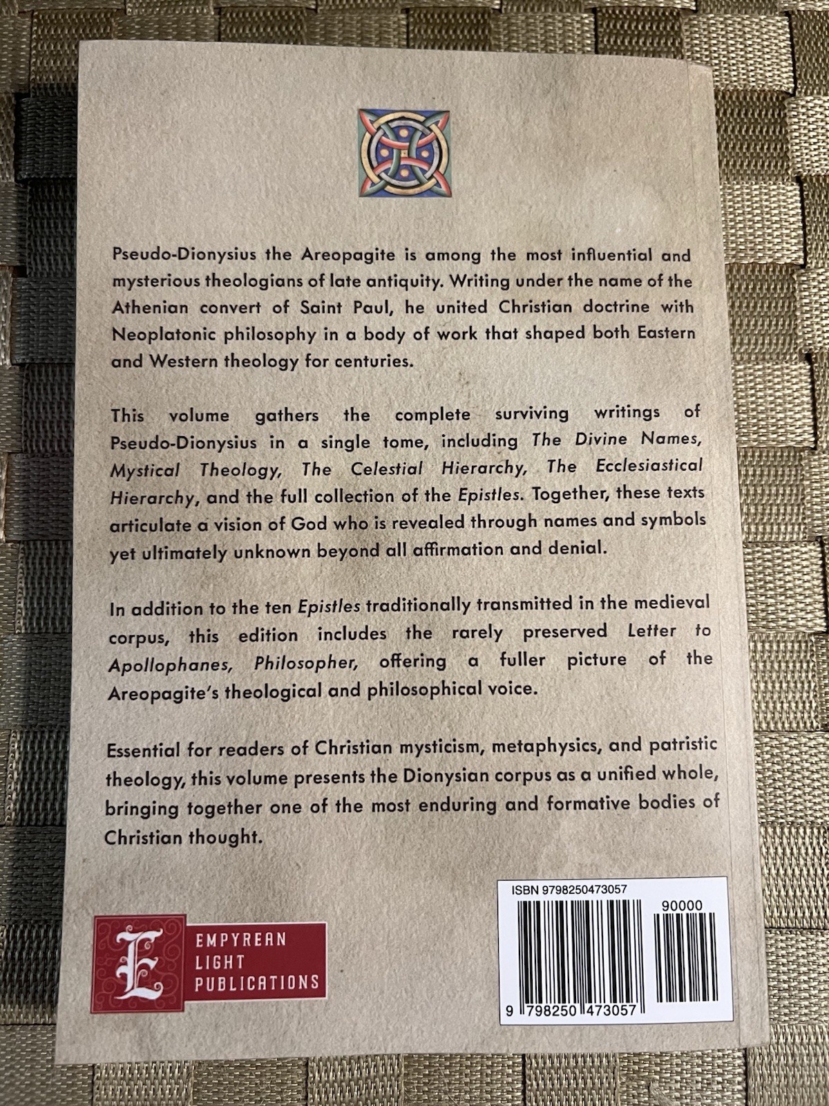 Pseudo-Dionysius the Areopagite Complete Works New Translation Paperback