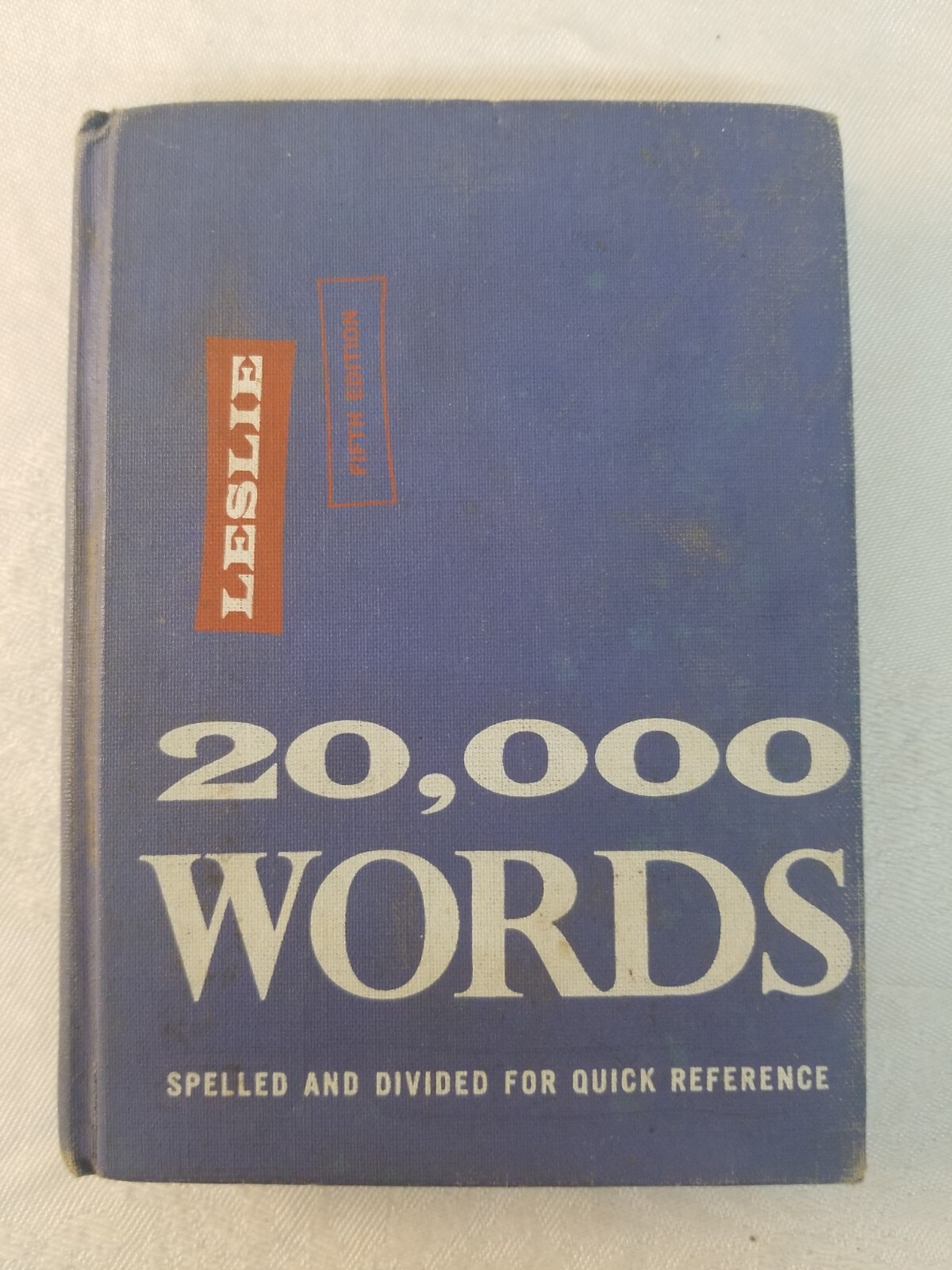 1965 Fifth Edition 20,000 WORDS Hardcover Pocket Book by LOUIS A. LESLIE