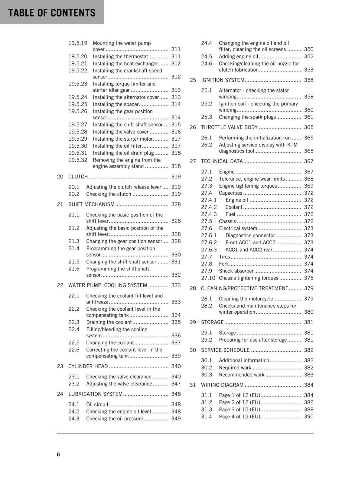 KTM 790 Adventure Repair Manual 2019 – STEEL LOOP FASTENED – PROTECTIVE COVERS