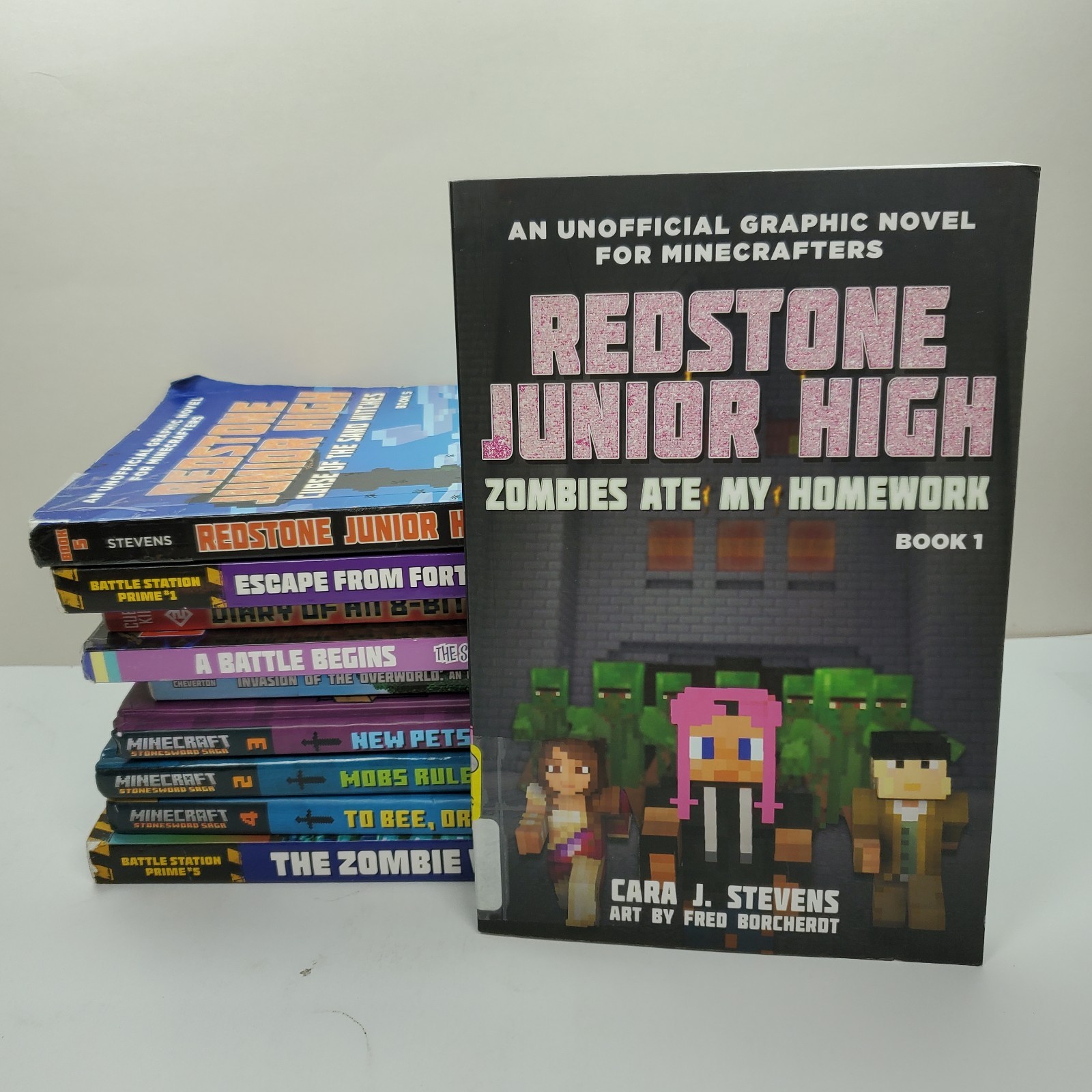 Minecraft Books Lot Of 10- Hardcover/Paperback – Unofficial, w/ Graphic Novels