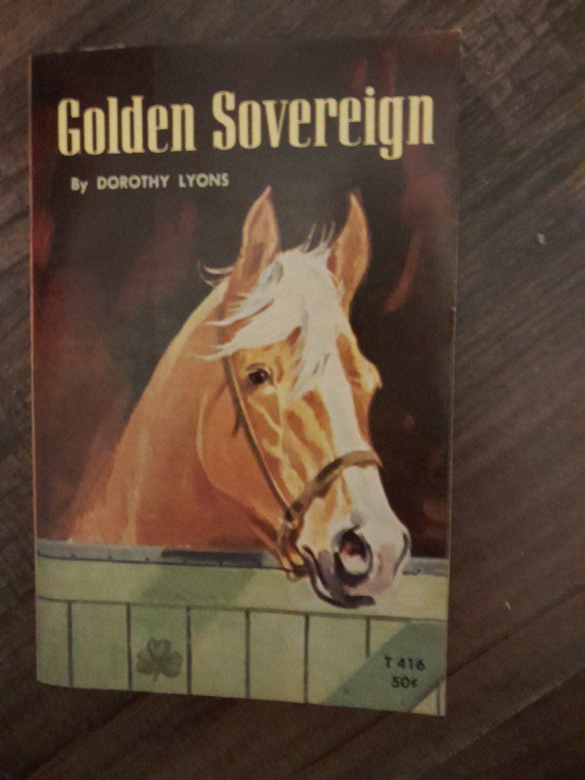 Vtg Golden Sovereign by Dorothy Lyons PB T416 1963 Cowboy Horse Equine Equus