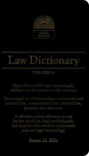 Law Dictionary (Barron’s Legal Guides) by Steven Gifis