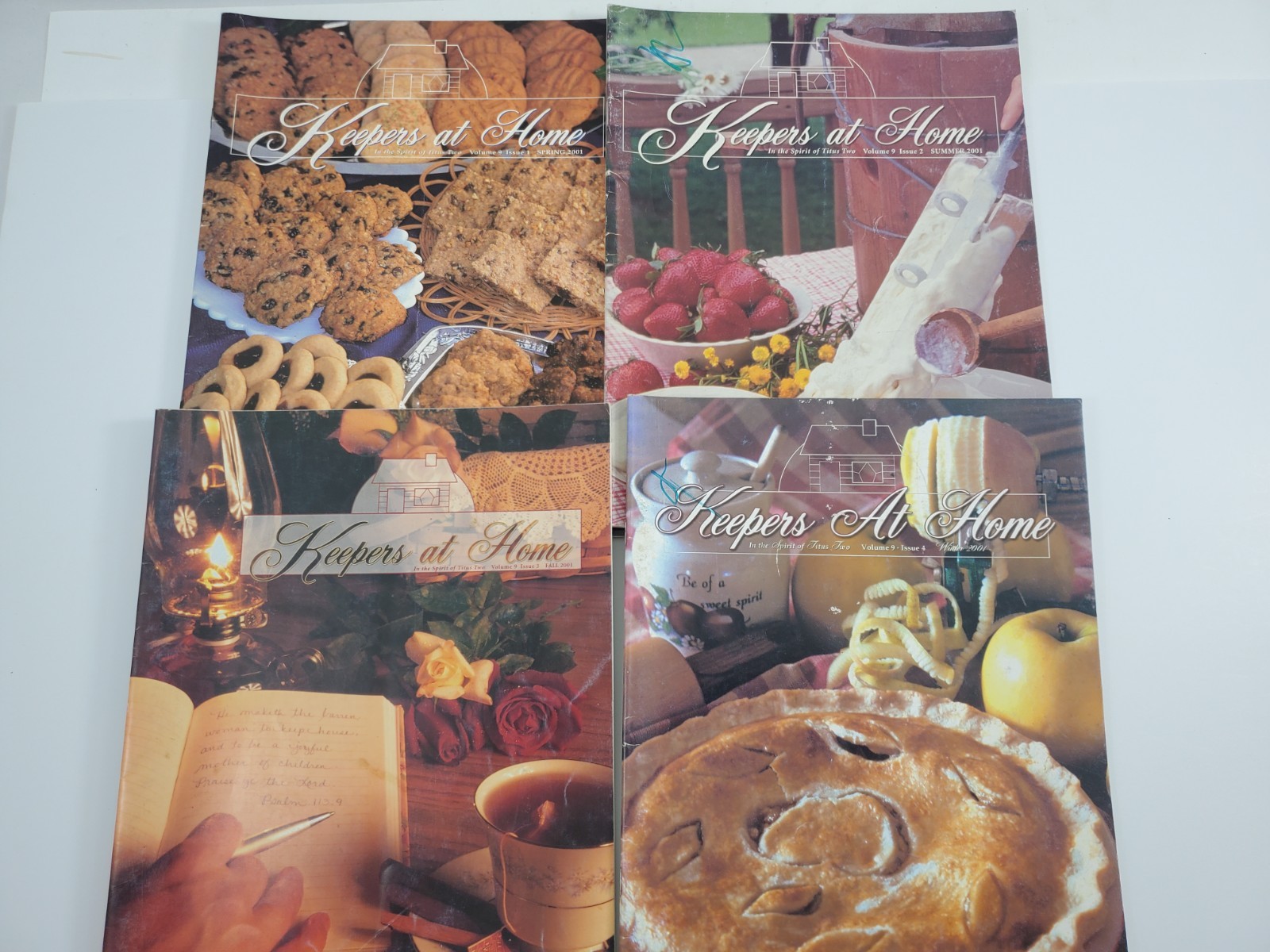 2001 Keepers At Home Magazines Amish Mennonite Women Homemaking Christian