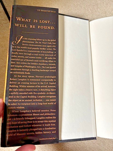1st Edition/Print HCDJ – The Lost Symbol By Dan Brown NEW 2009 + FREE SHIPPING