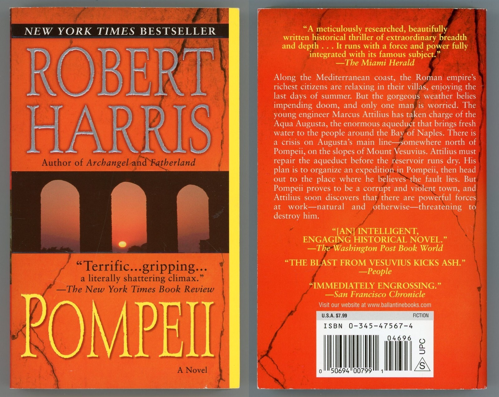 Dystopian Adventure Thriller Lot of 3 Paperback by Robert Harris