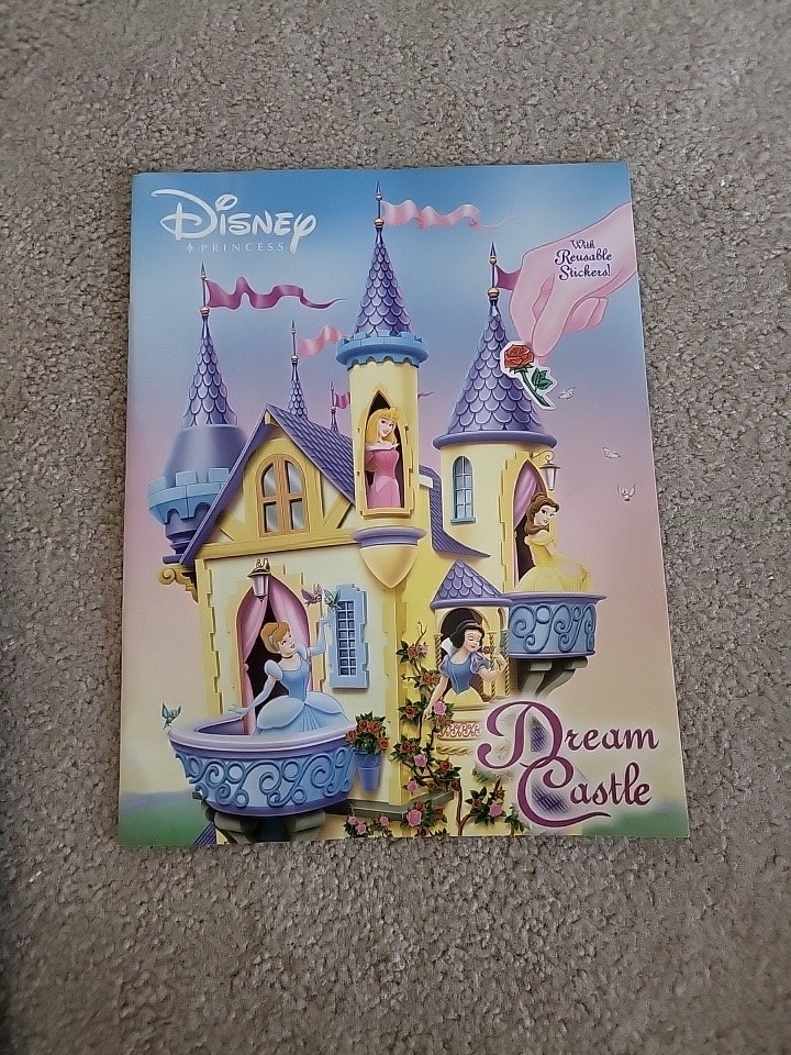 Disney Princess Dream Castle With Reussble Stickers 16 Pages