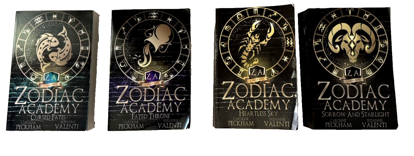 Zodiac Academy Paperback Set Fantasy Books 1-8 Peckham Valenti + BULLY / A.S.S.