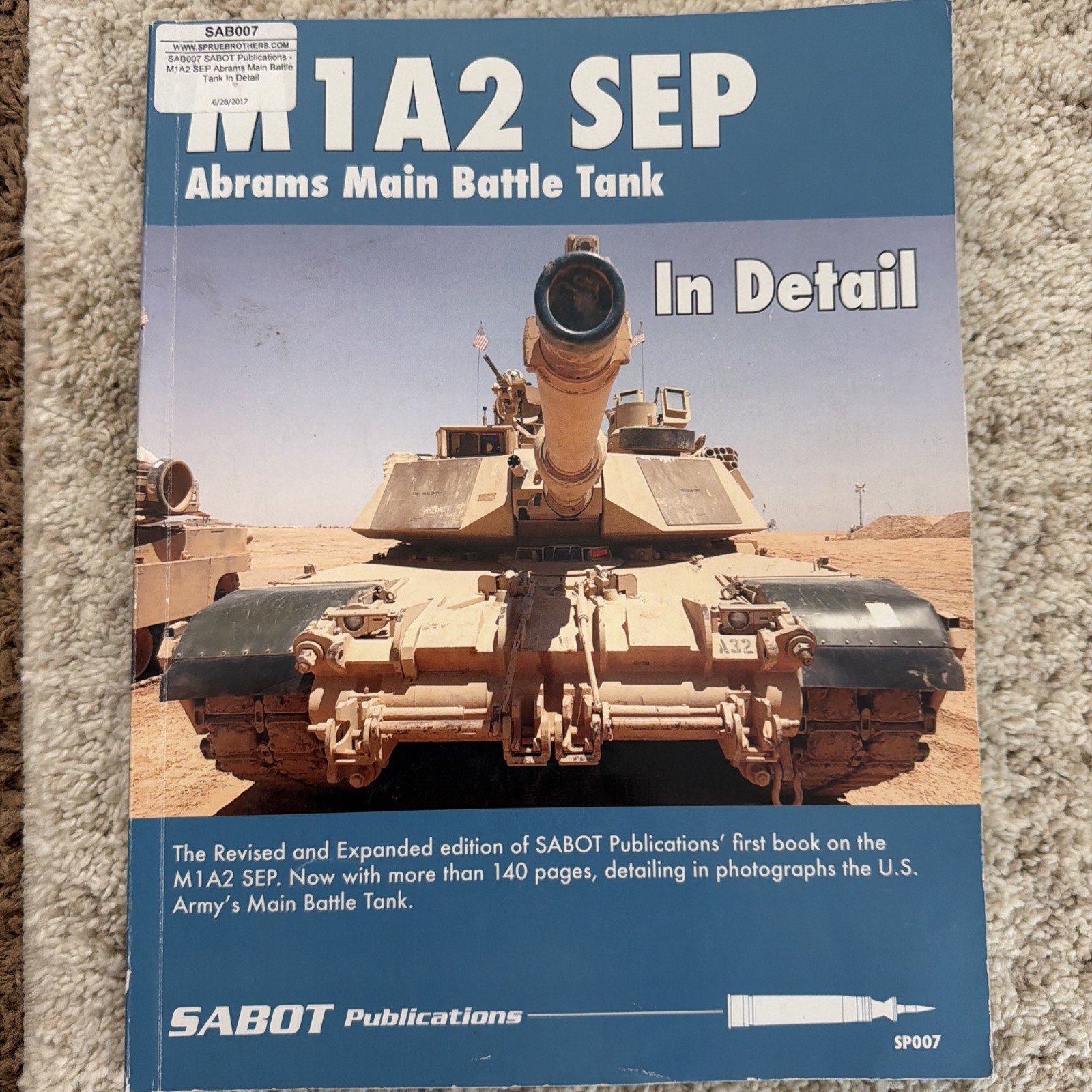 SAB007 SABOT Publications – M1A2 SEP Abrams Main Battle Tank In Detail