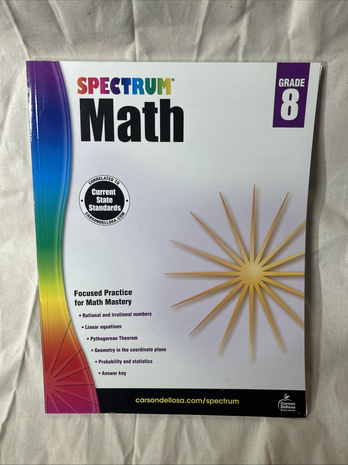 Spectrum Math, Grade 8 by Spectrum (2014, Trade Paperback)