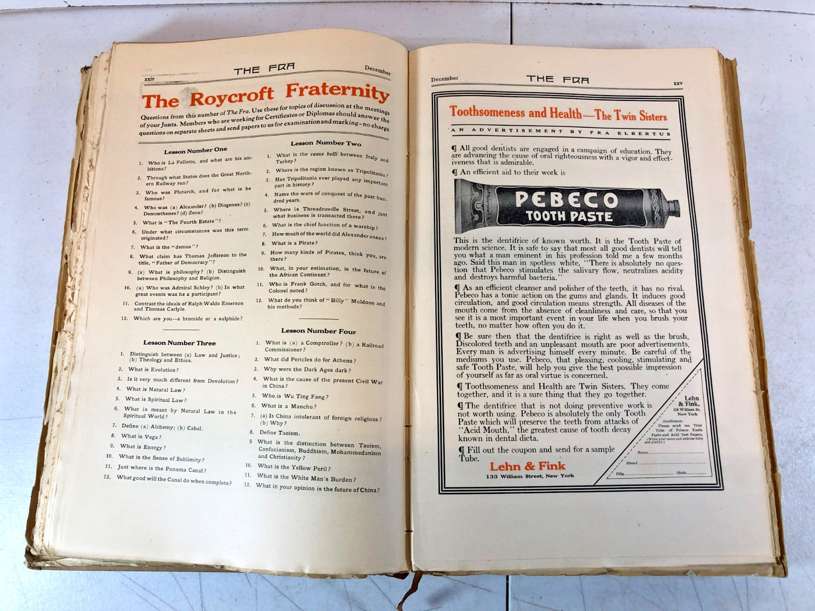 Vol. 8:The FRA: Exponent of The American Philosophy, Oct 1911- March 1912, E-76