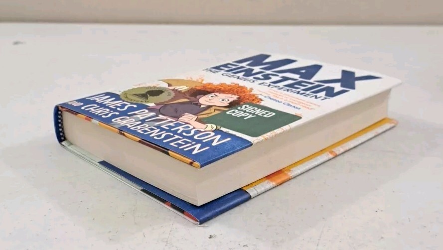 SIGNED-1st Ed-1st Print- James Patterson-Chris Grabenstein-Max Einstein Genius..