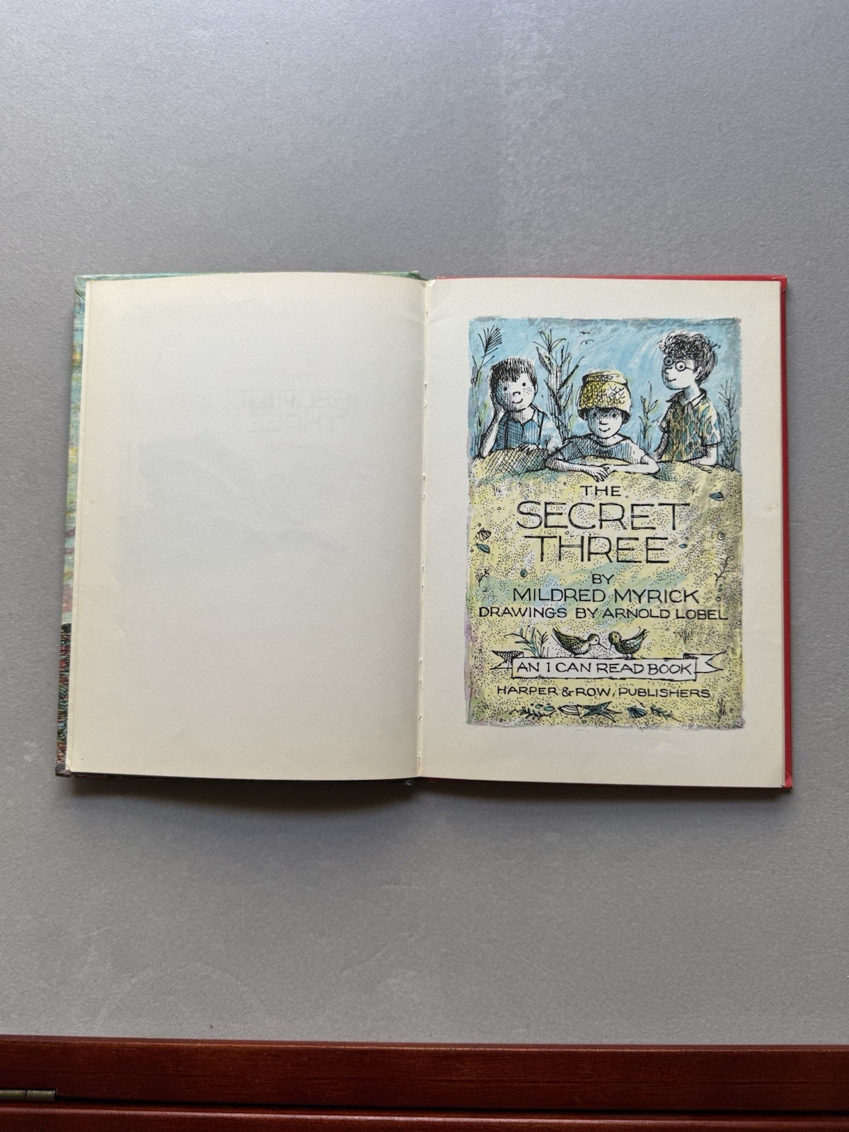 The Secret Three HC 1963 Mildred Myrick Arnold Lobel I Can Read Harper Row