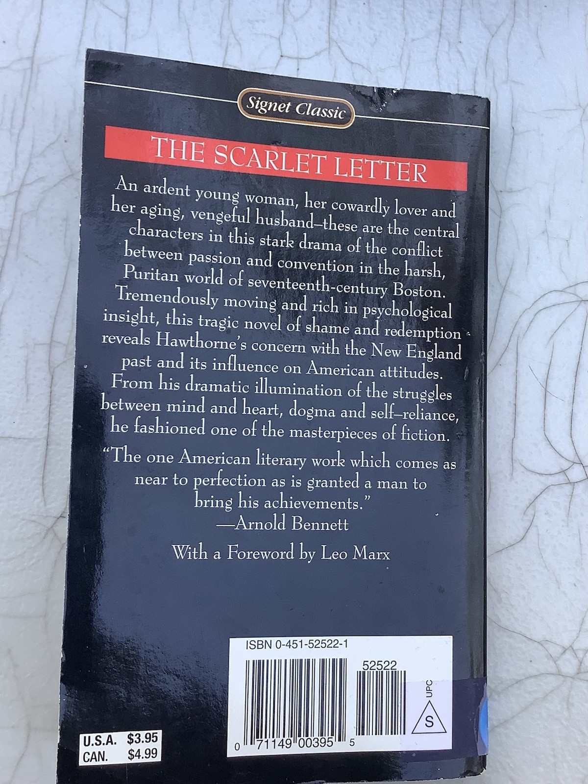 The Scarlet Letter Mass Market Paperbound Nathanial Hawthorne