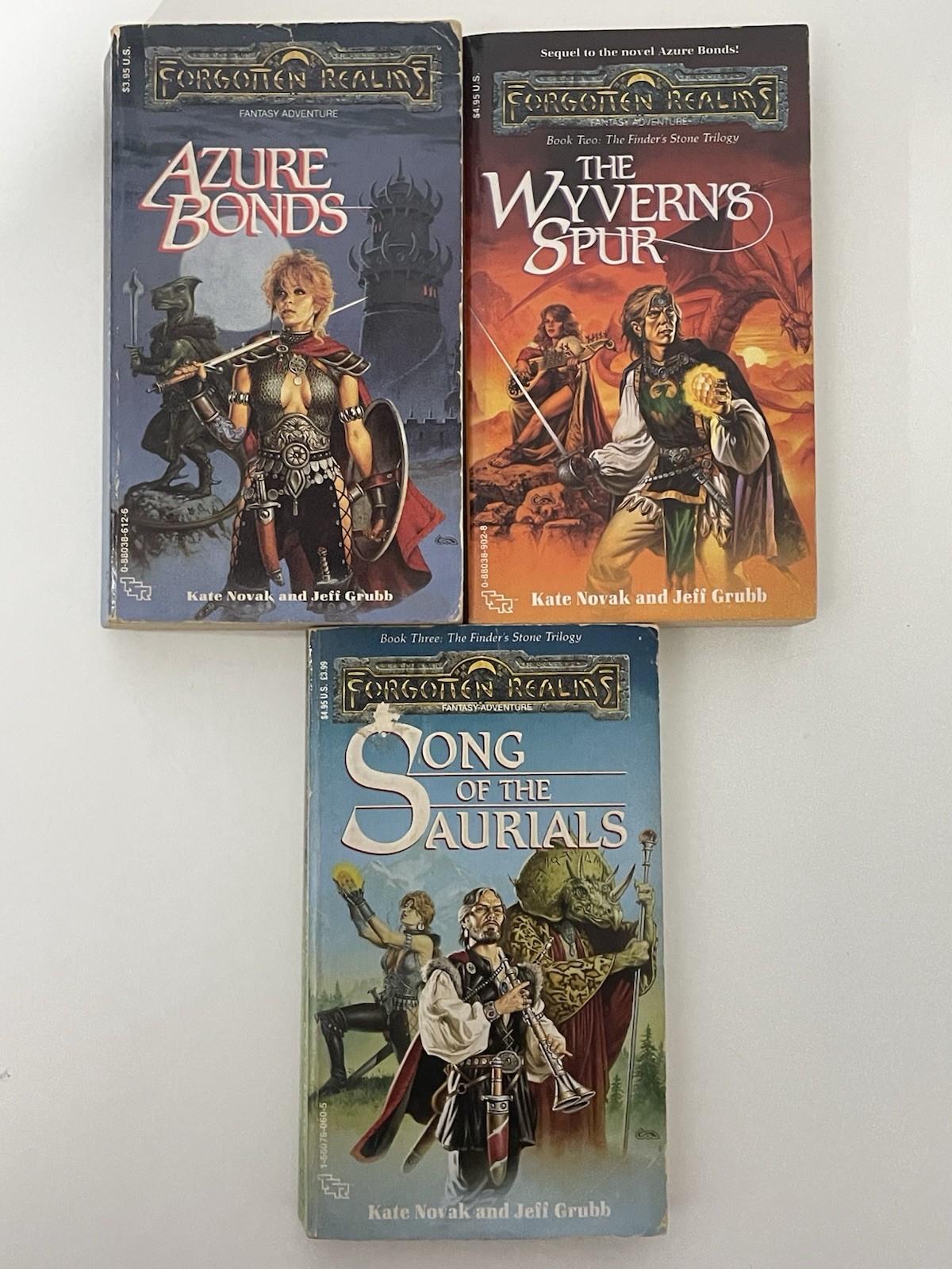 The Finder’s Stone Trilogy: By Kate Novak and Jeff Grubb Forgotten Realm TSR DND